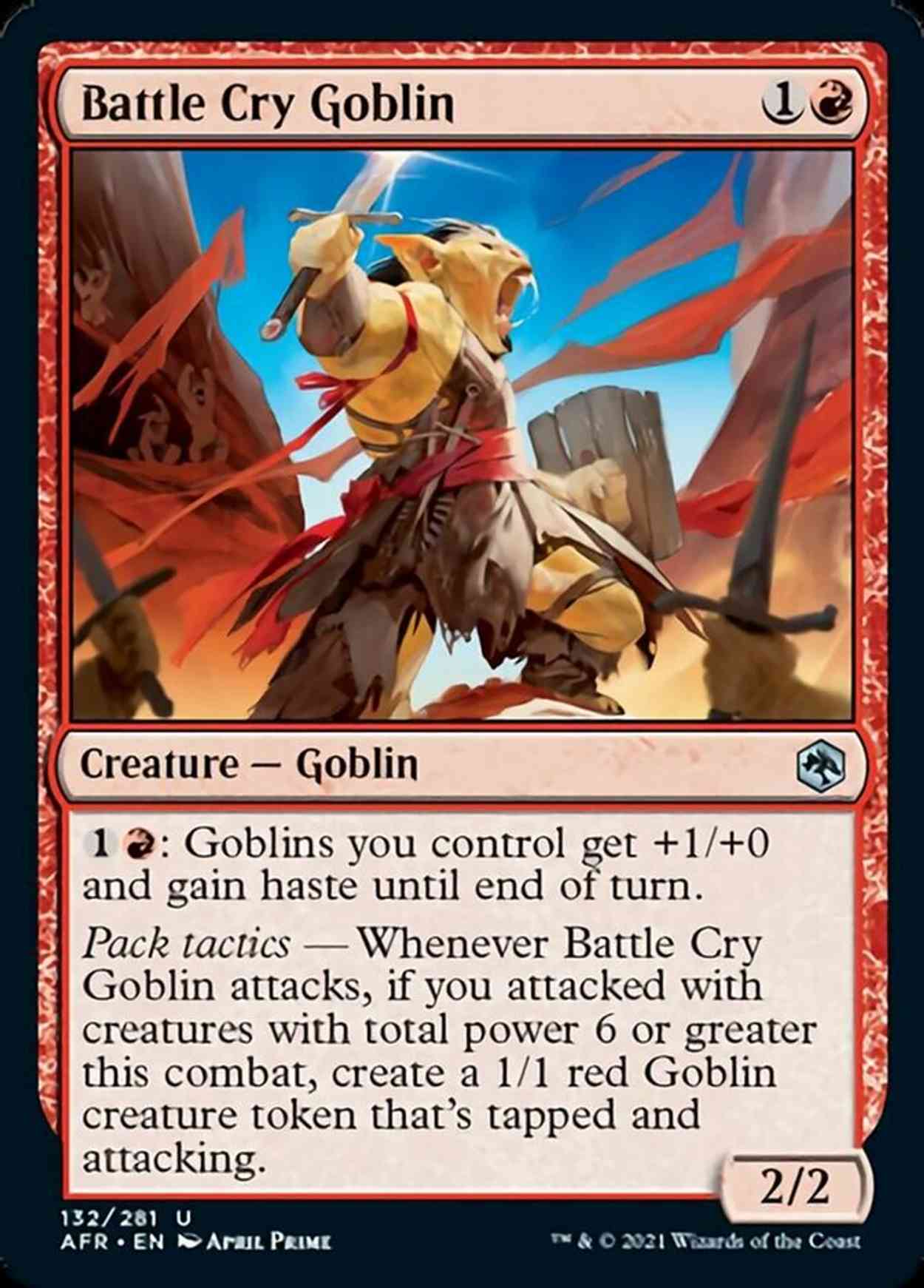 Battle Cry Goblin magic card front