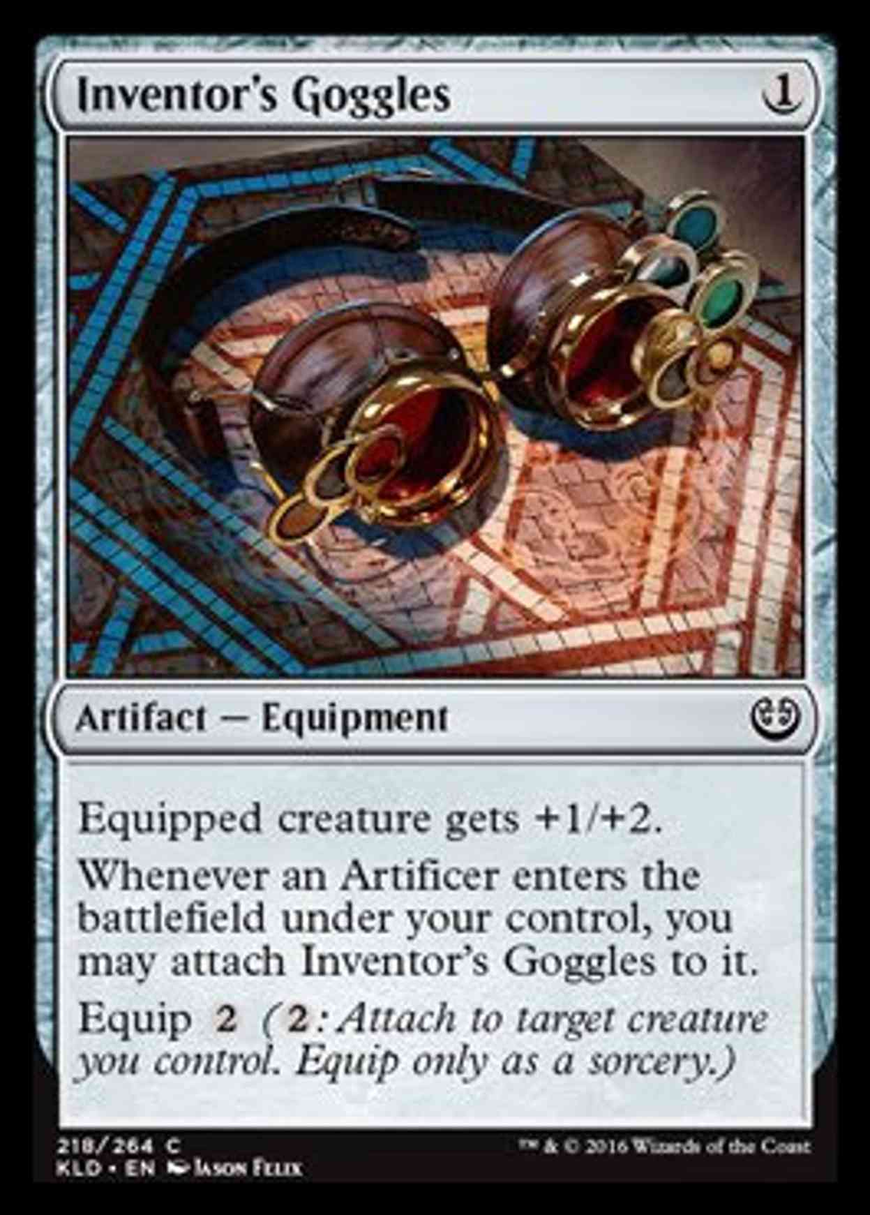 Inventor's Goggles magic card front