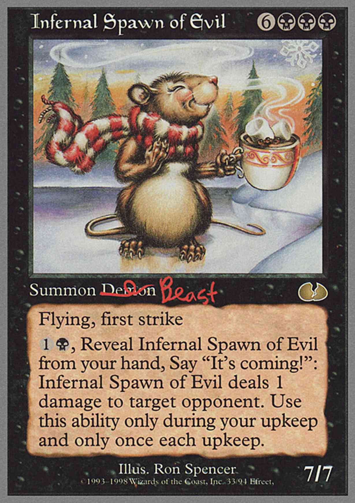 Infernal Spawn of Evil magic card front