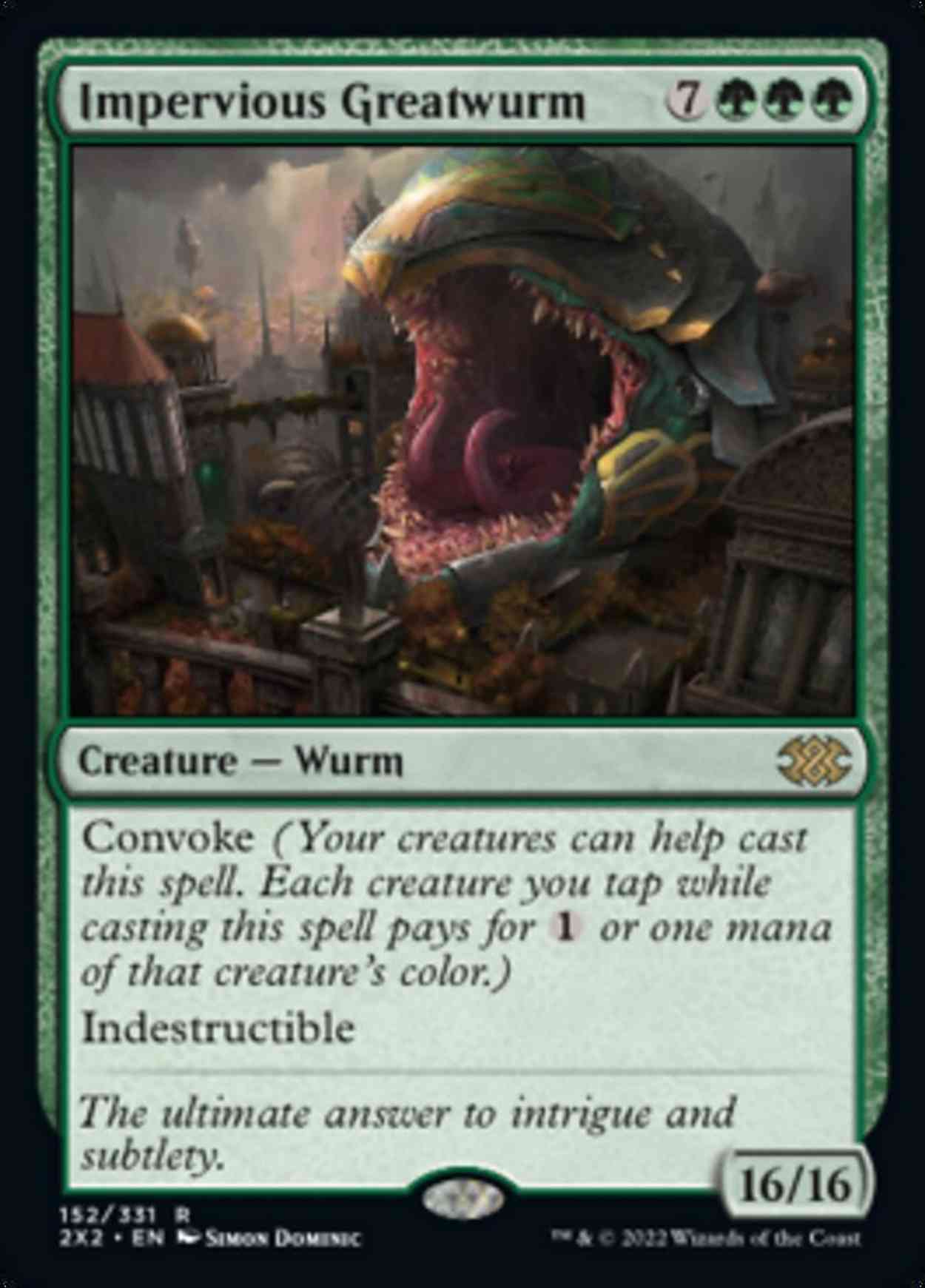 Impervious Greatwurm magic card front