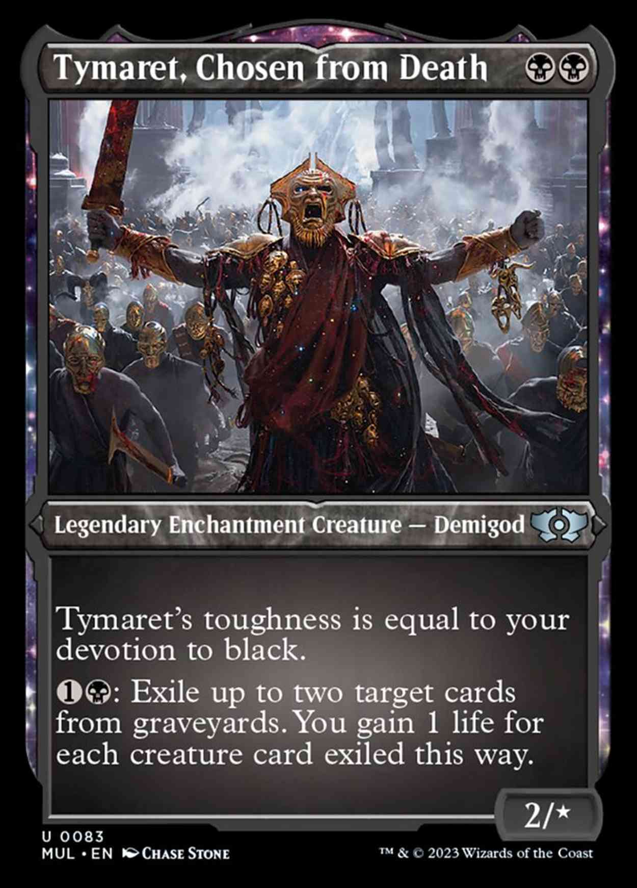 Tymaret, Chosen from Death (Foil Etched) magic card front