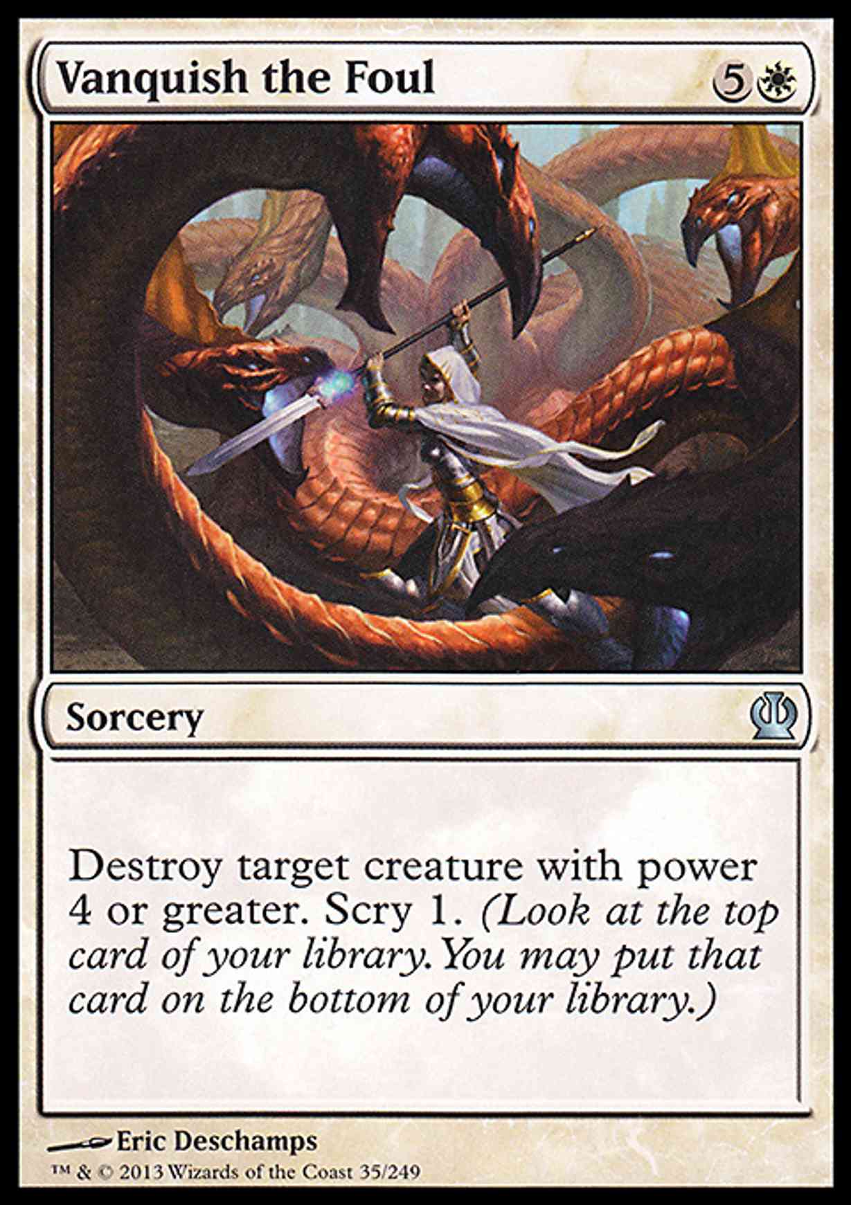 Vanquish the Foul magic card front