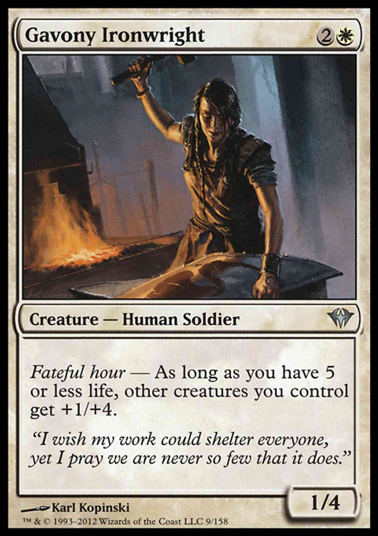 Gavony Ironwright magic card front