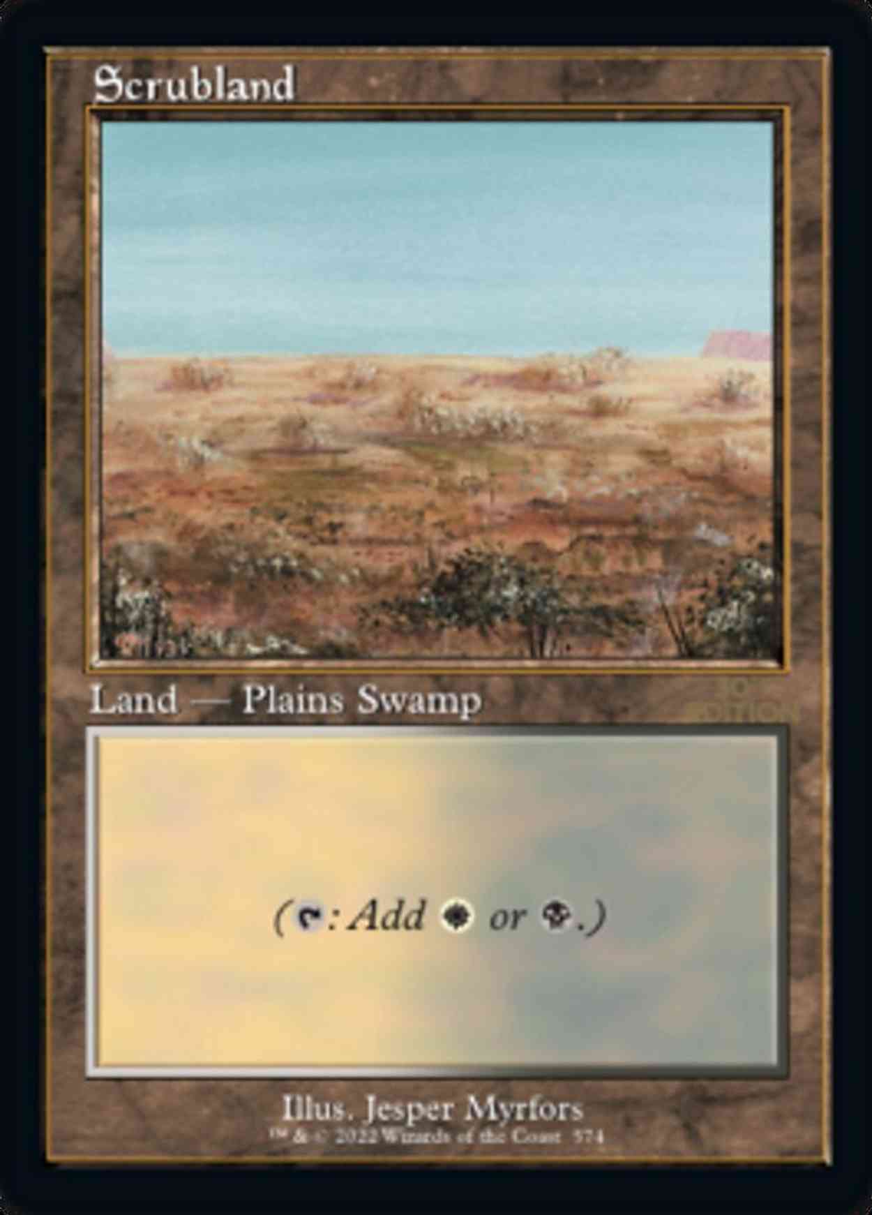 Scrubland (Retro Frame) magic card front