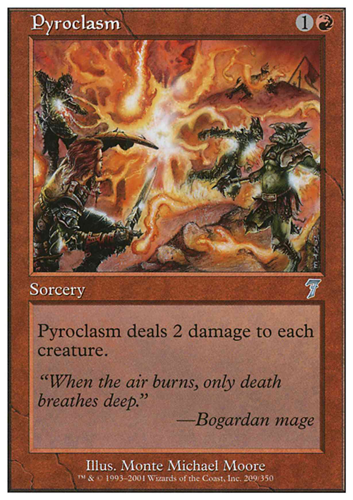 Pyroclasm magic card front