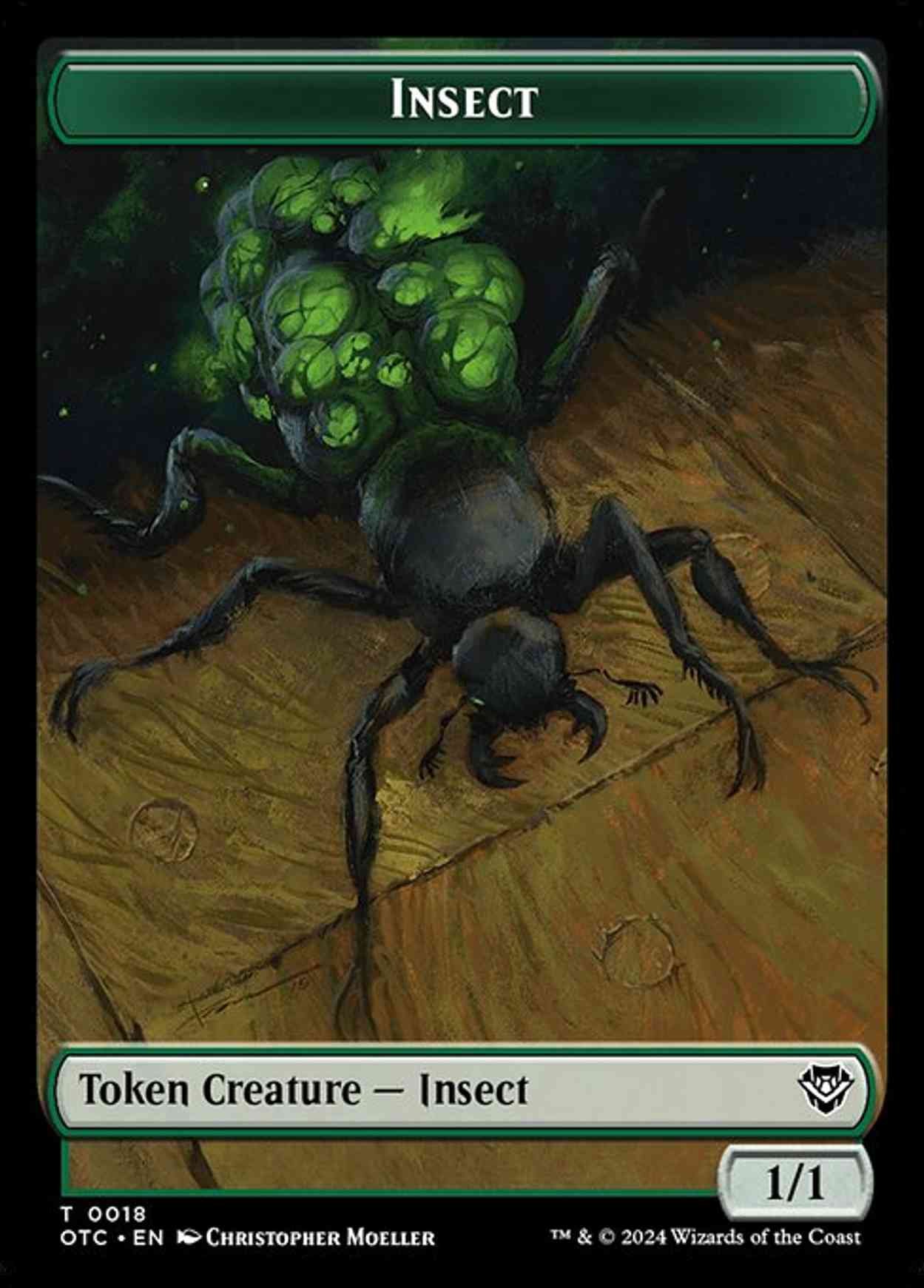 Insect // Elemental (0017) Double-Sided Token magic card front