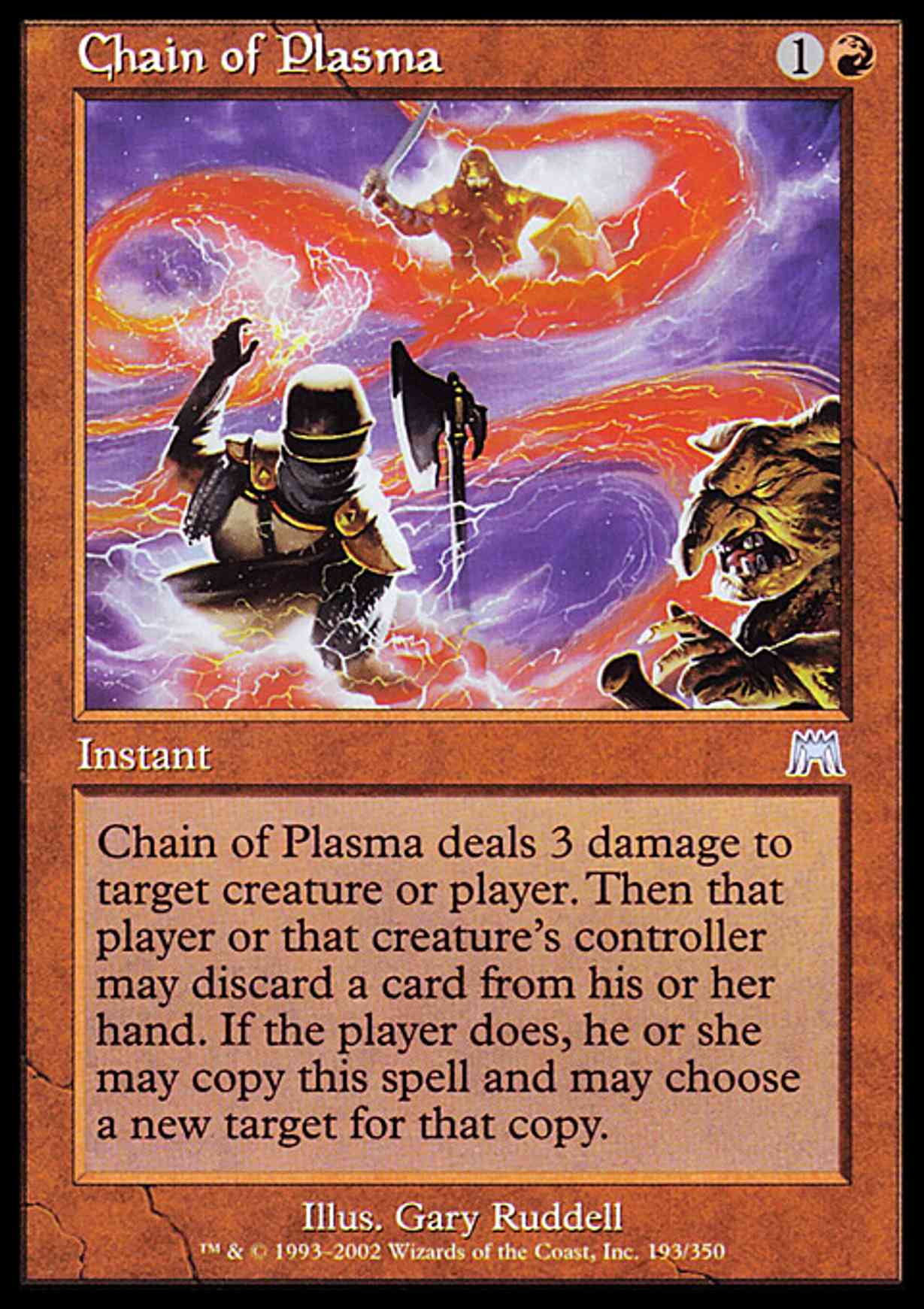 Chain of Plasma magic card front