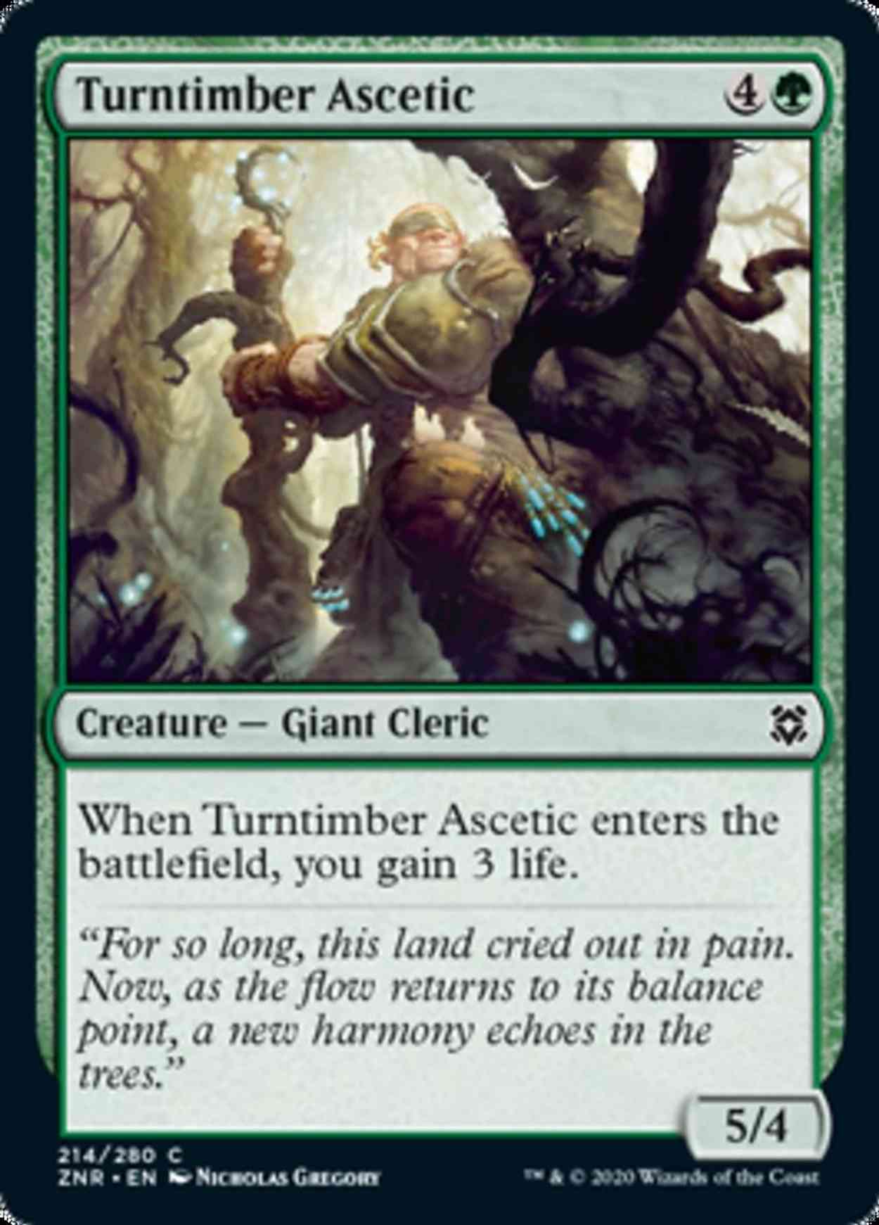 Turntimber Ascetic magic card front