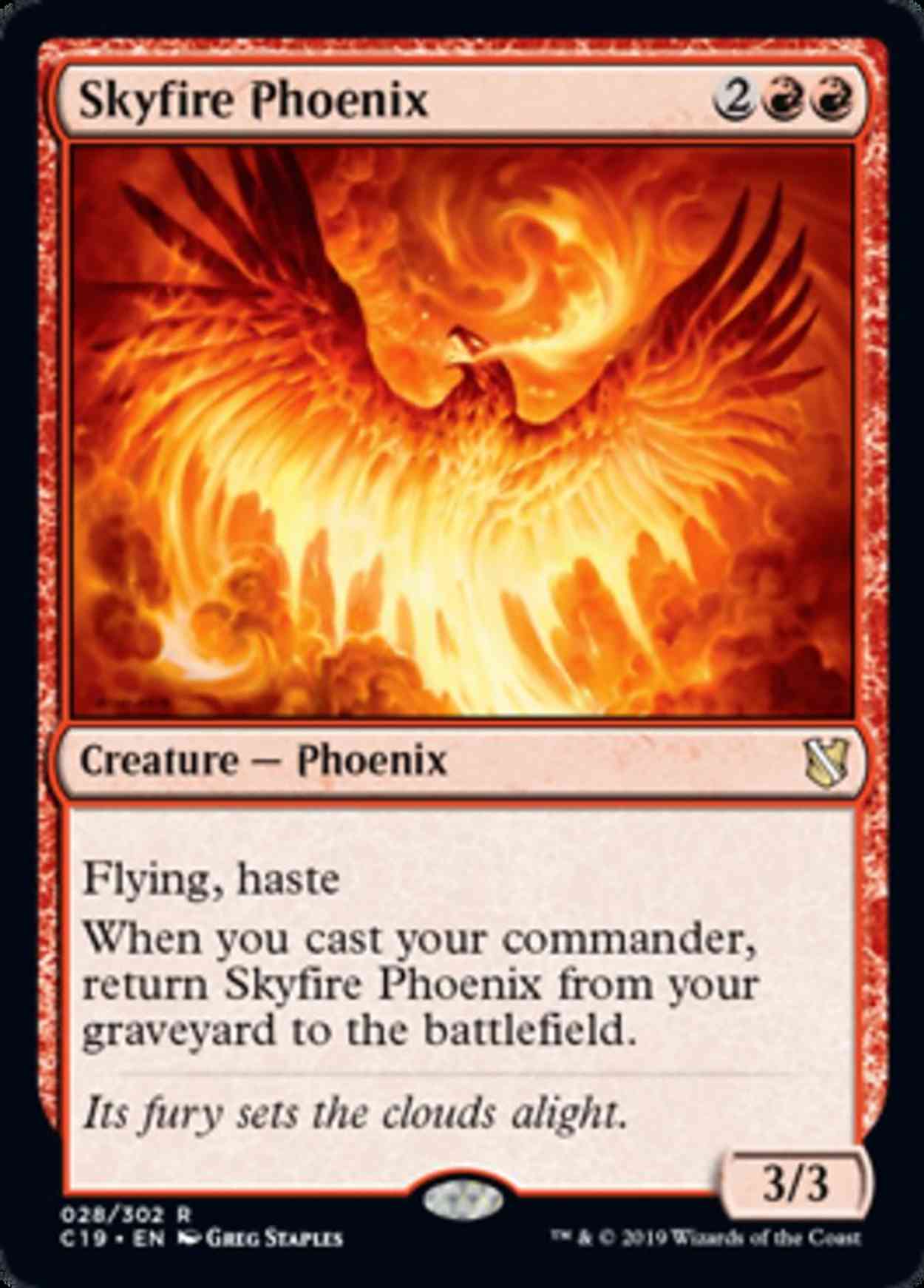 Skyfire Phoenix magic card front