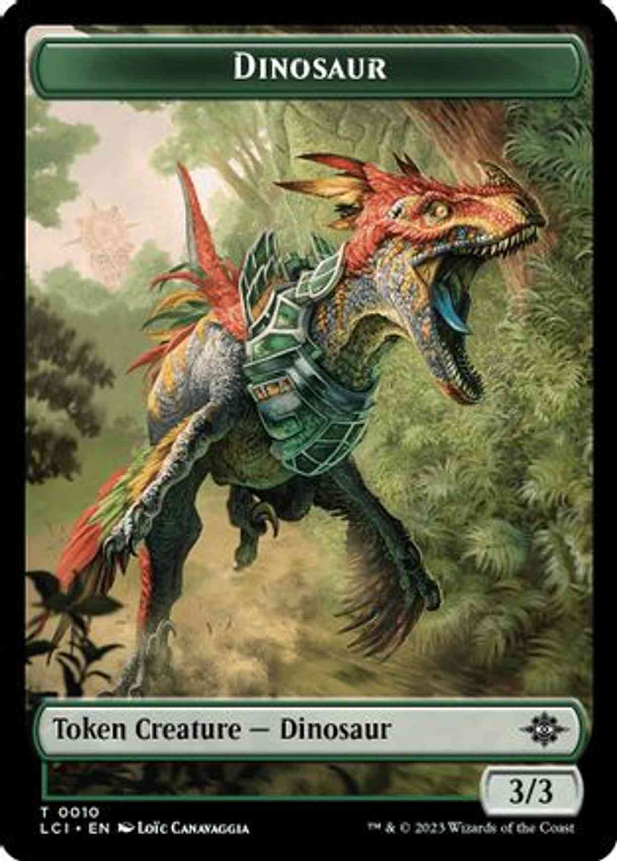 Dinosaur Token (0010) magic card front