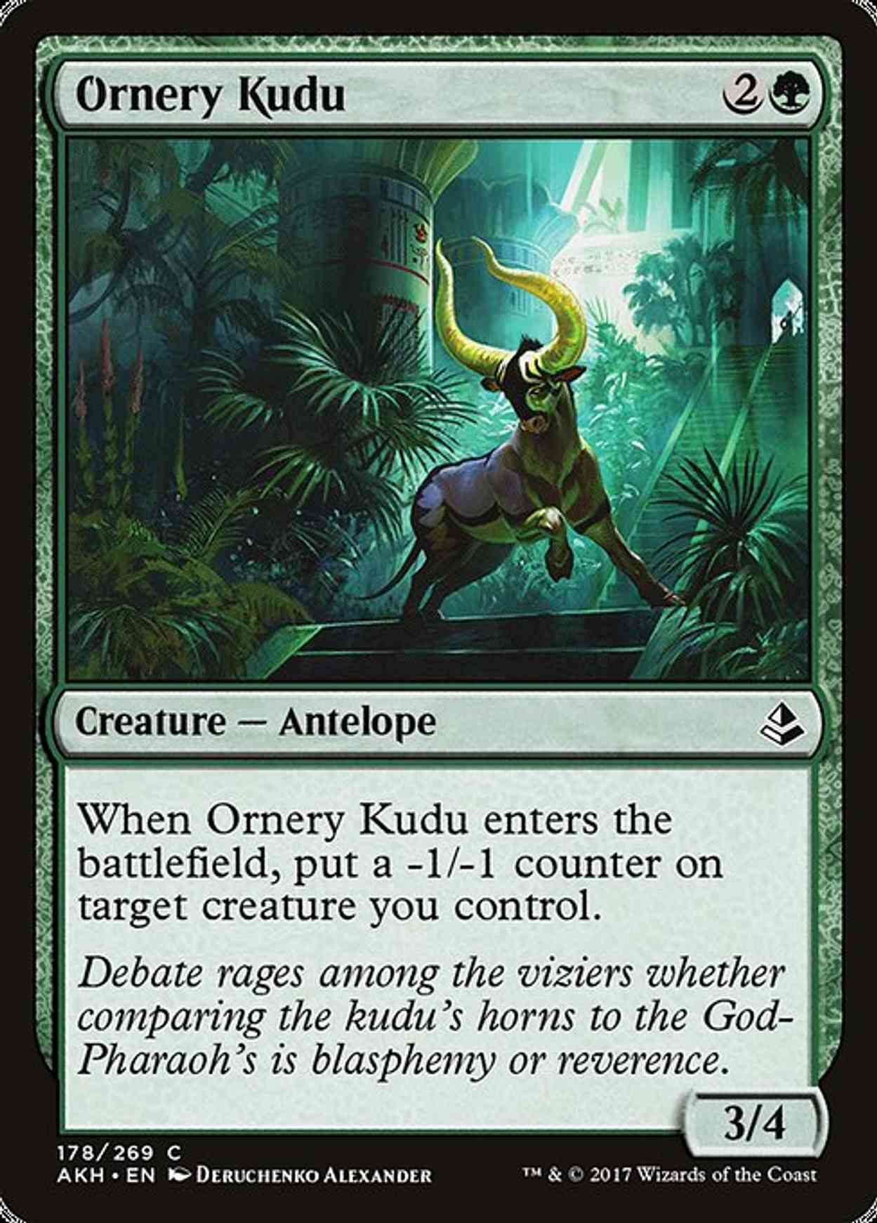 Ornery Kudu magic card front