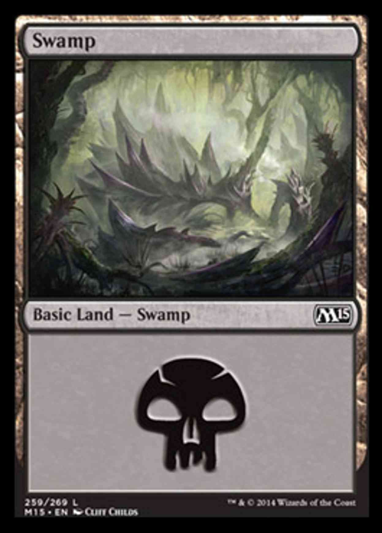 Swamp (259) magic card front