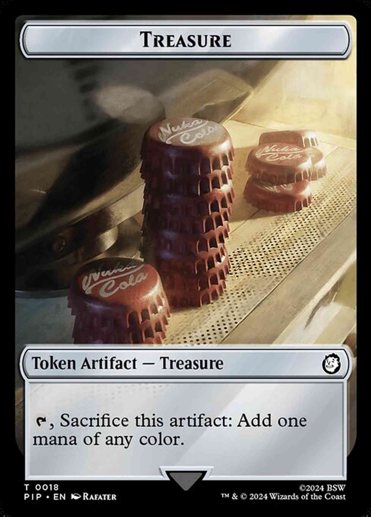 Treasure (0018) // Copy Double-Sided Token magic card front