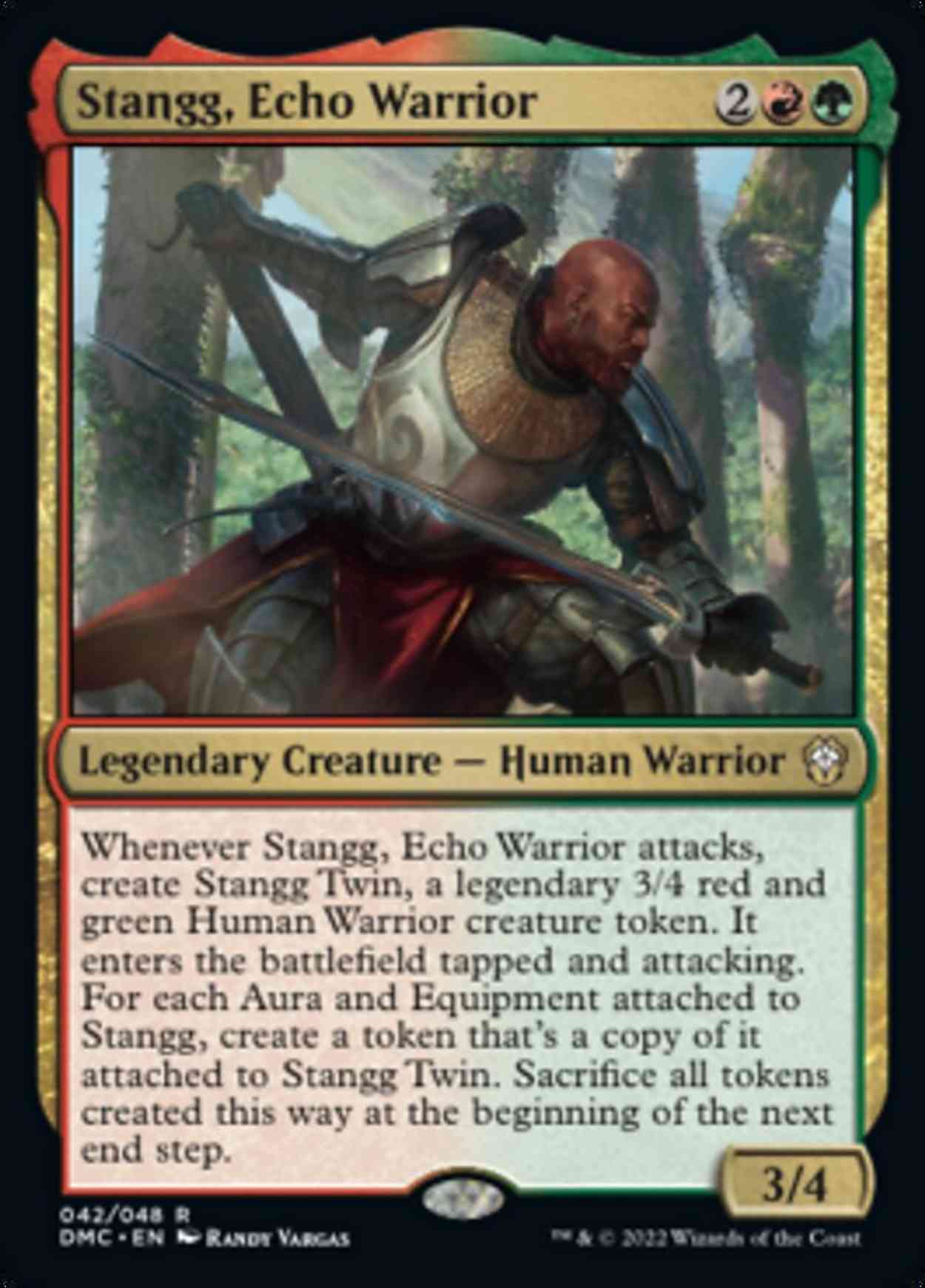 Stangg, Echo Warrior magic card front
