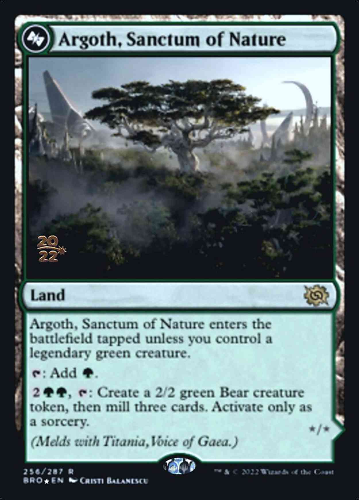 Argoth, Sanctum of Nature magic card front