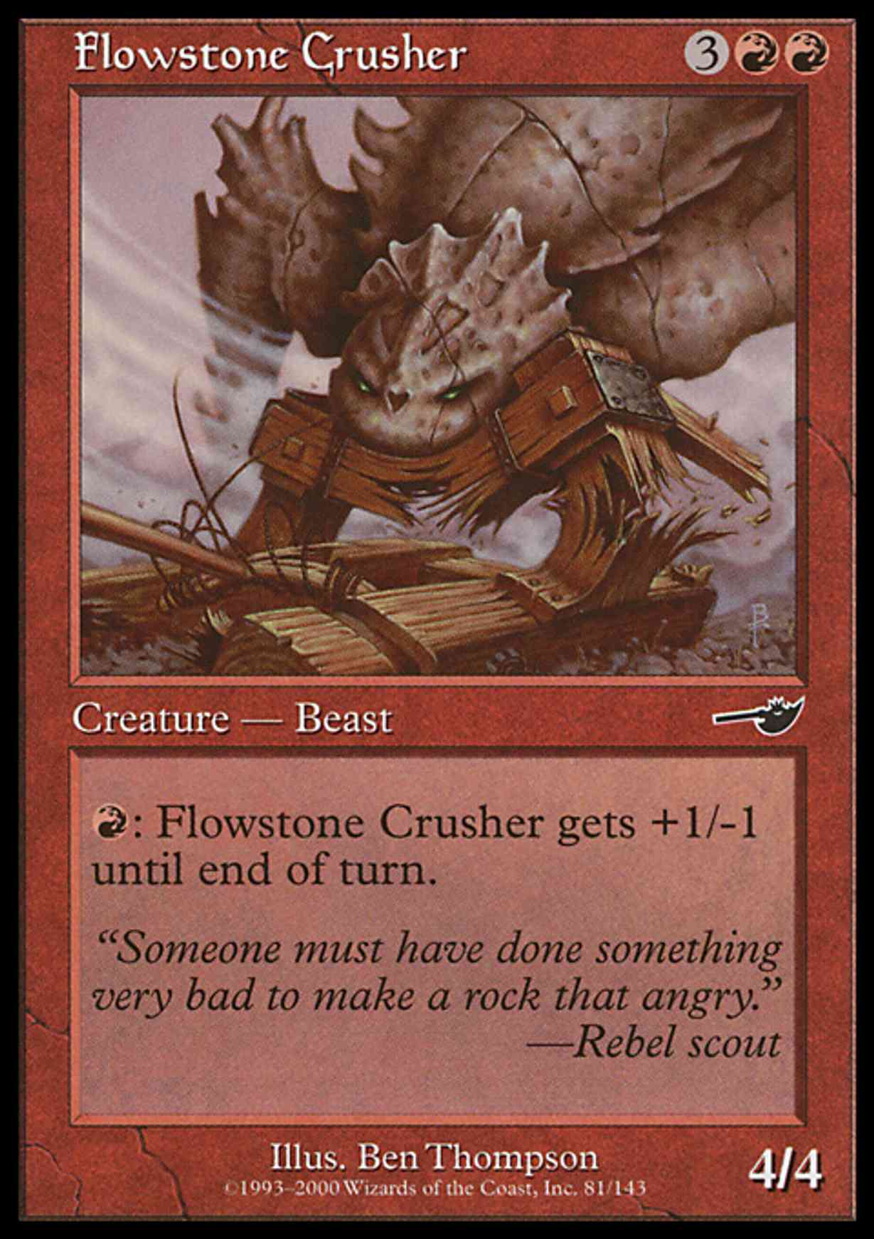 Flowstone Crusher magic card front