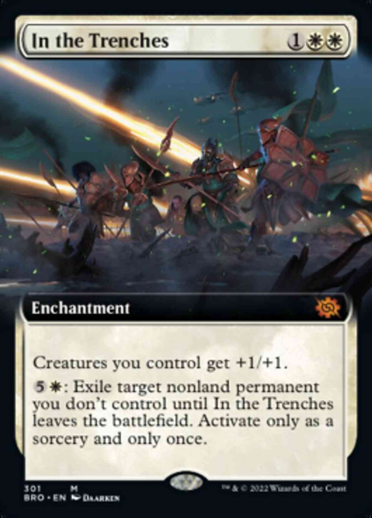 In the Trenches (Extended Art) magic card front