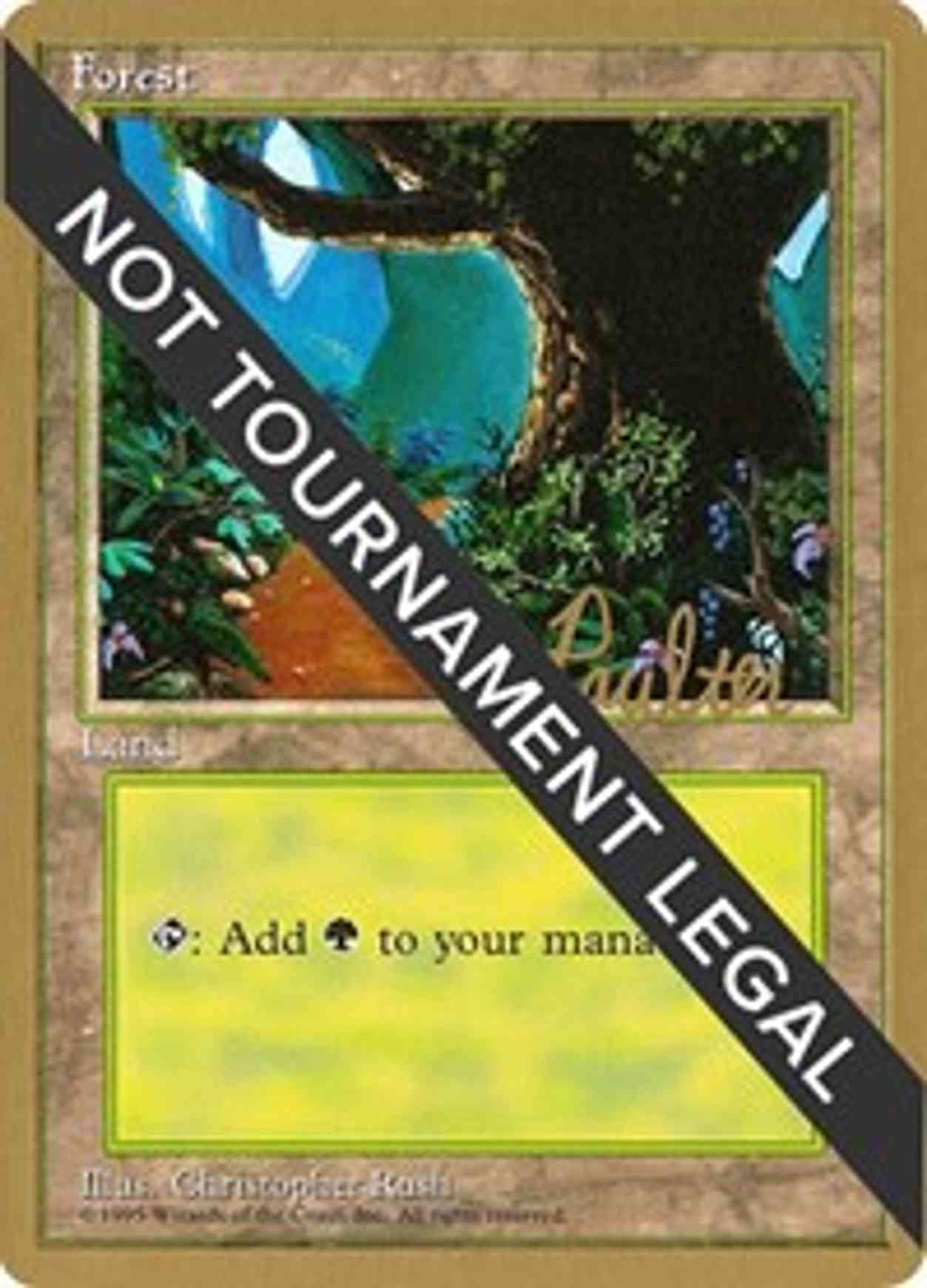 Forest (B) - 1996 Preston Poulter (4ED) magic card front