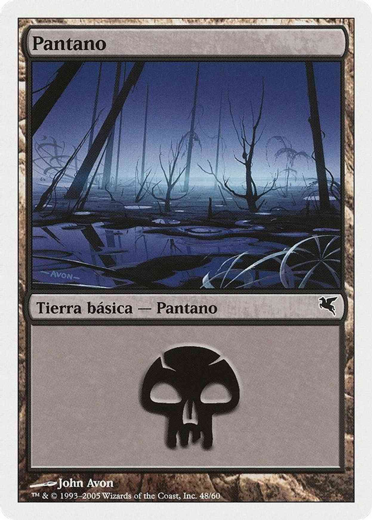 Swamp (Spanish) - "Pantano" (A48) magic card front