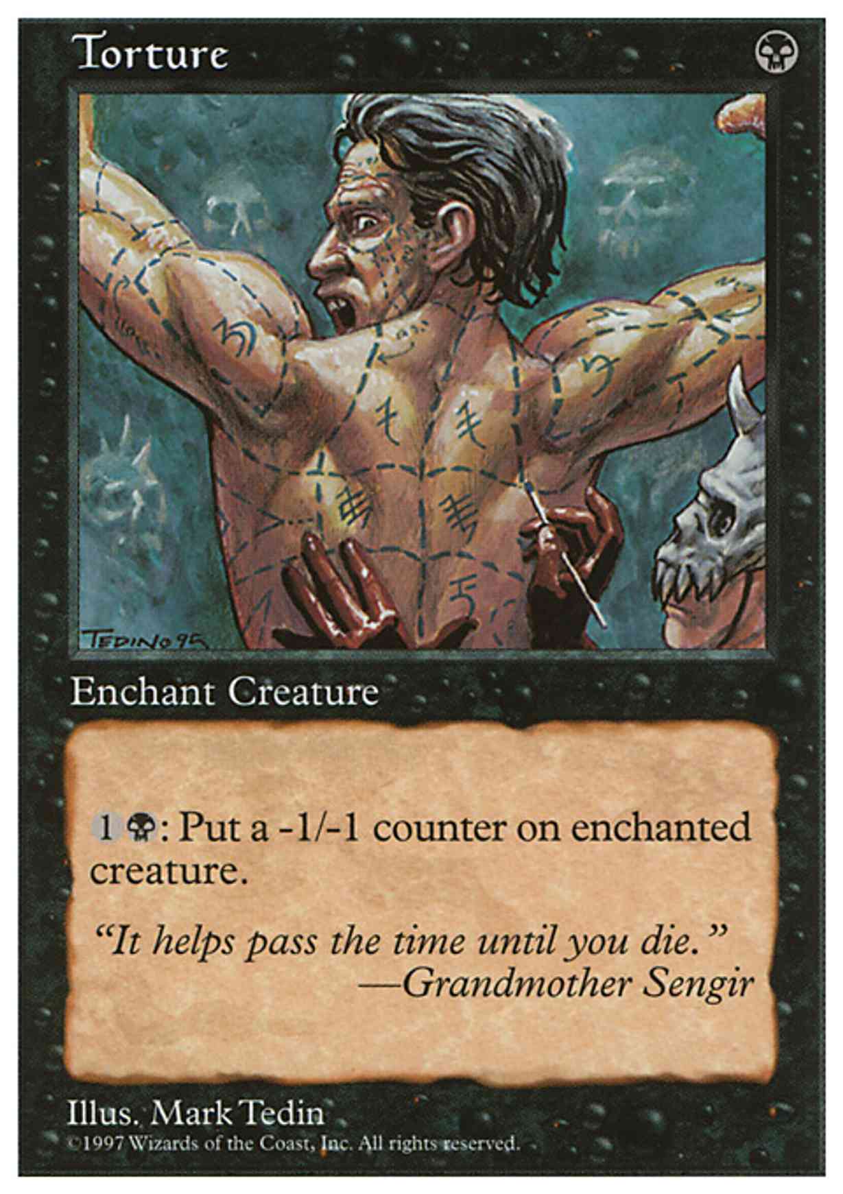 Torture magic card front
