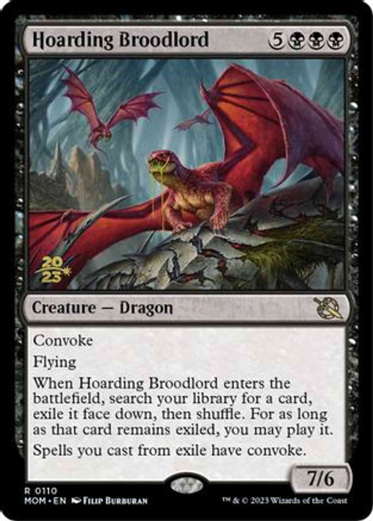 Hoarding Broodlord magic card front