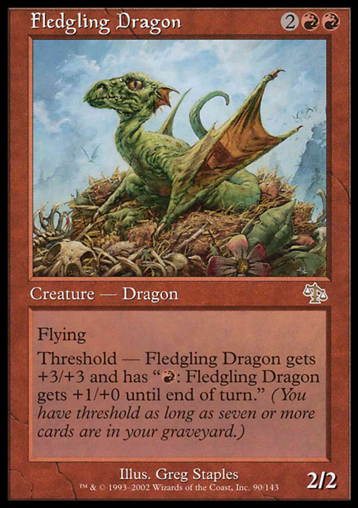 Fledgling Dragon magic card front