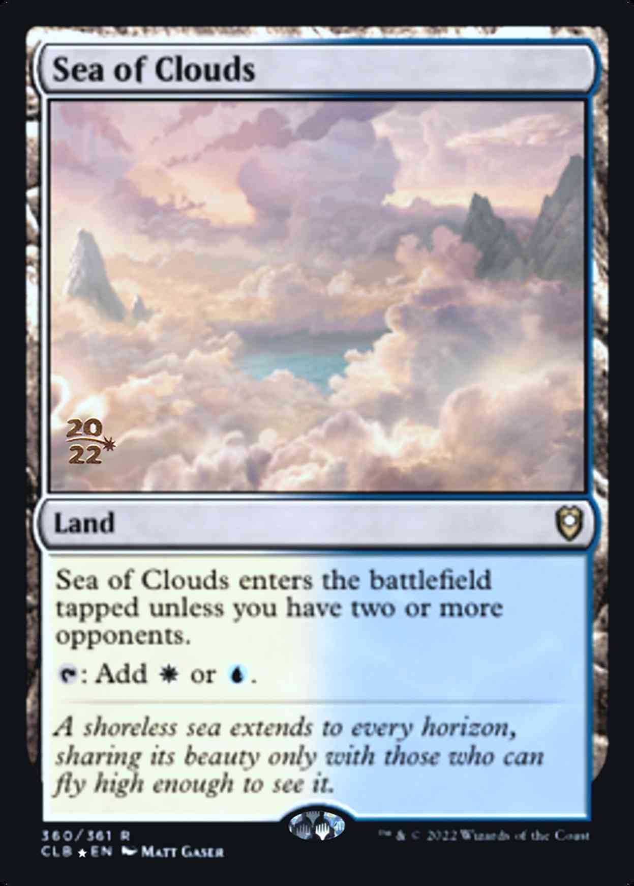 Sea of Clouds magic card front