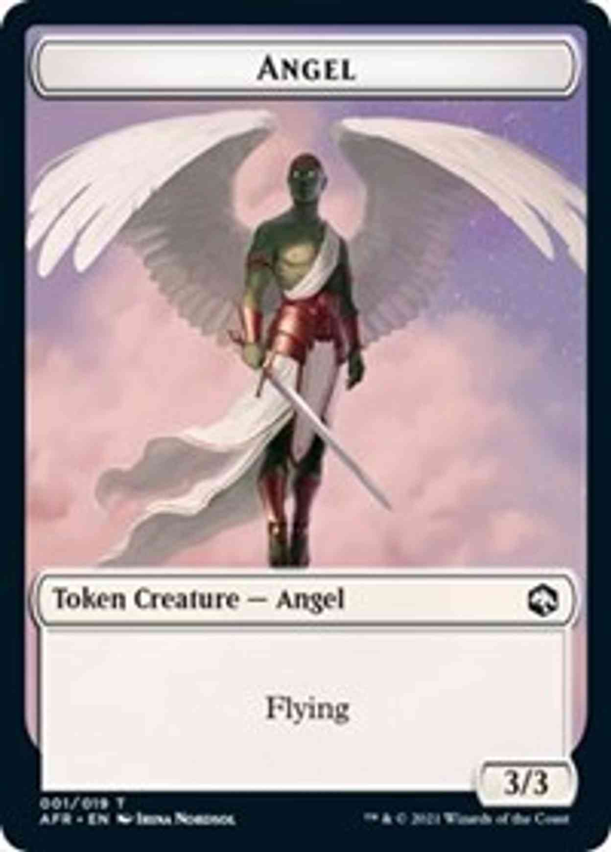 Angel Token magic card front