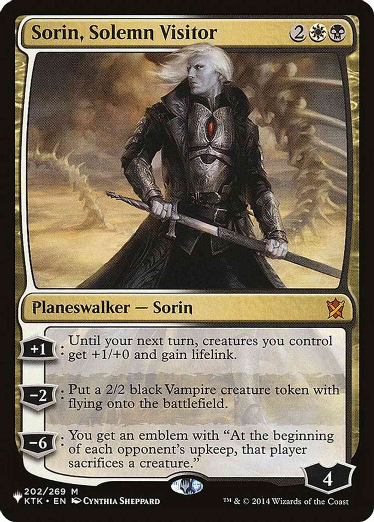 Sorin, Solemn Visitor magic card front