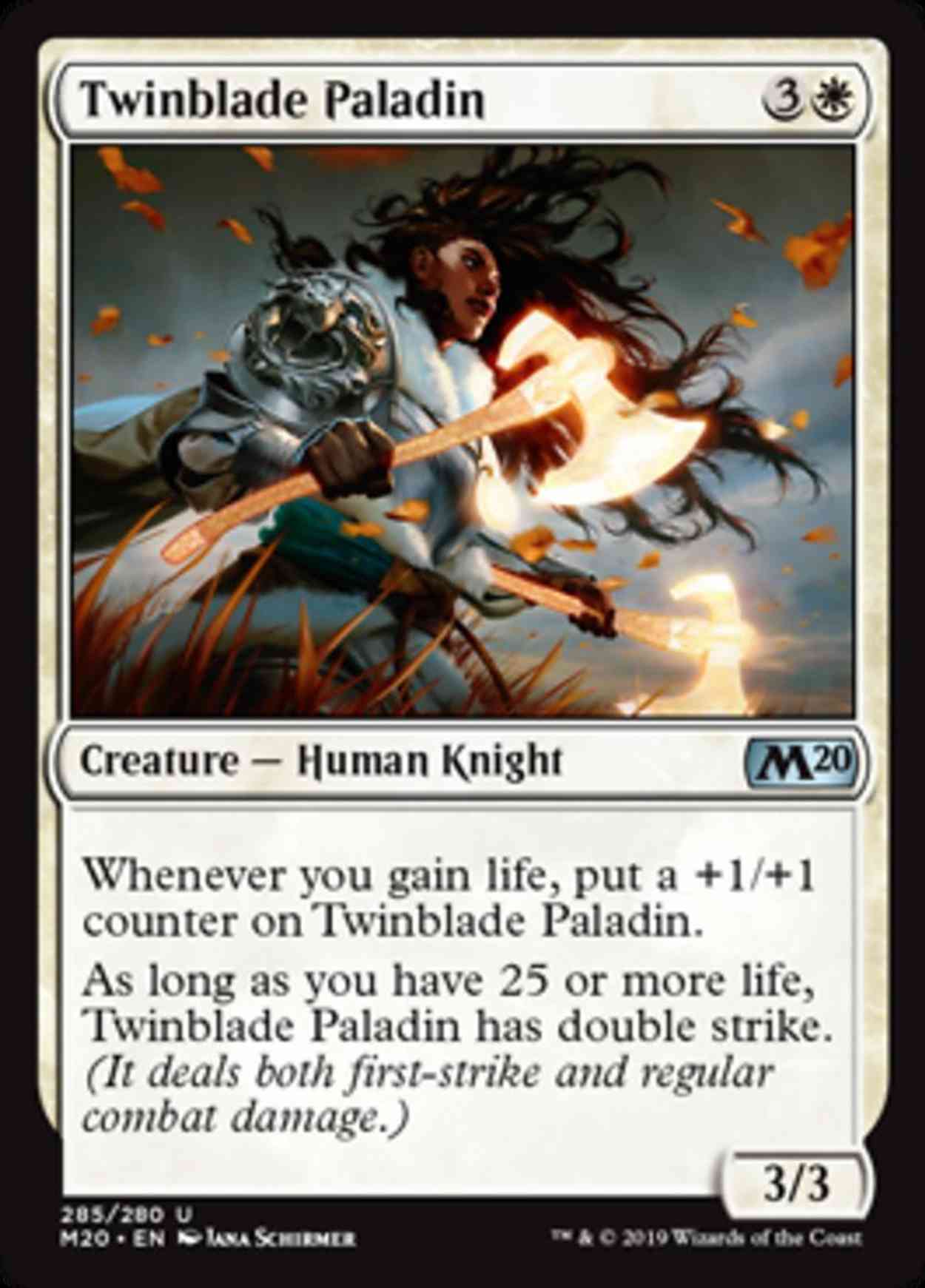 Twinblade Paladin magic card front