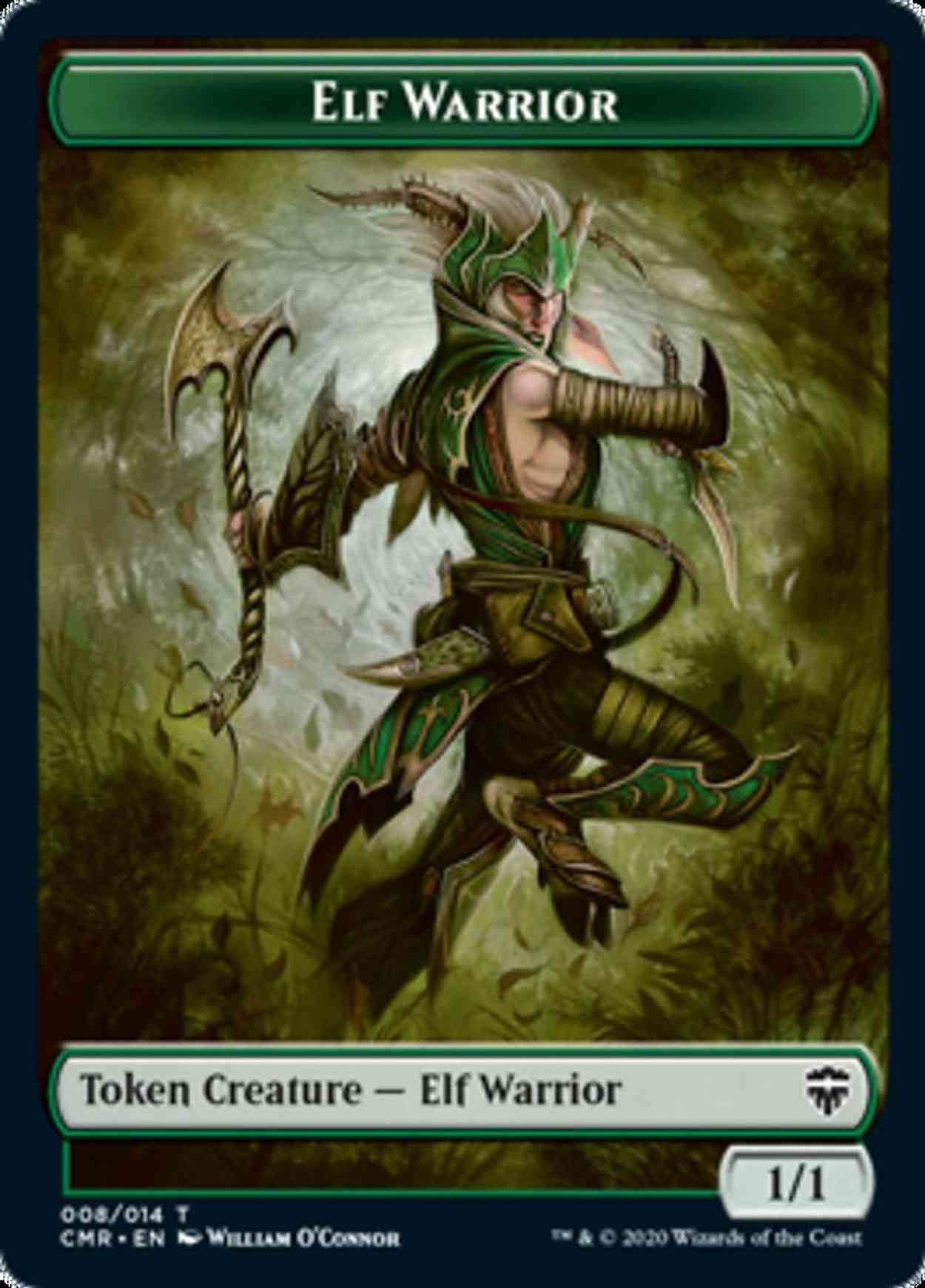 Elf Warrior // Rock Double-sided Token magic card front
