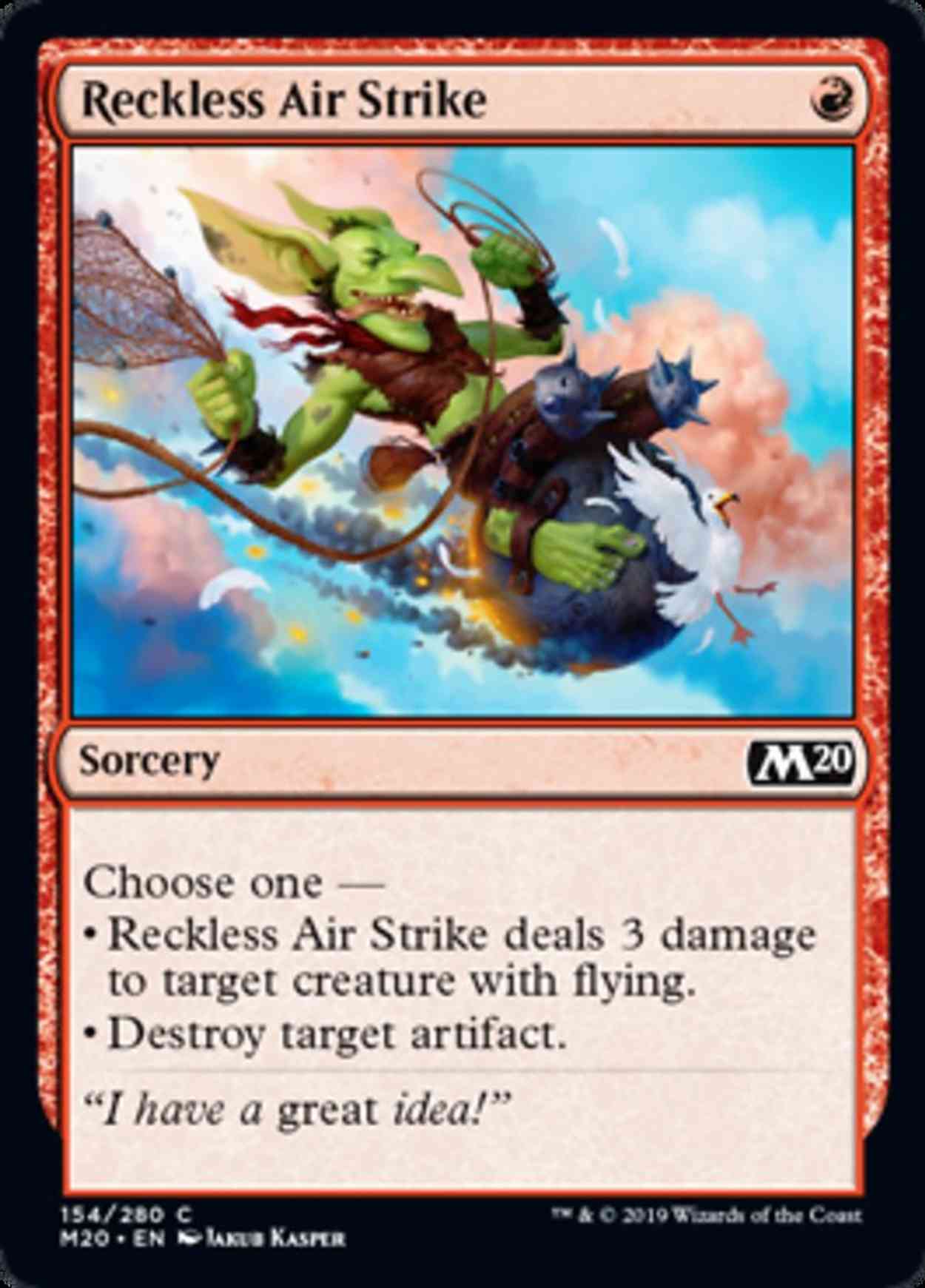 Reckless Air Strike magic card front