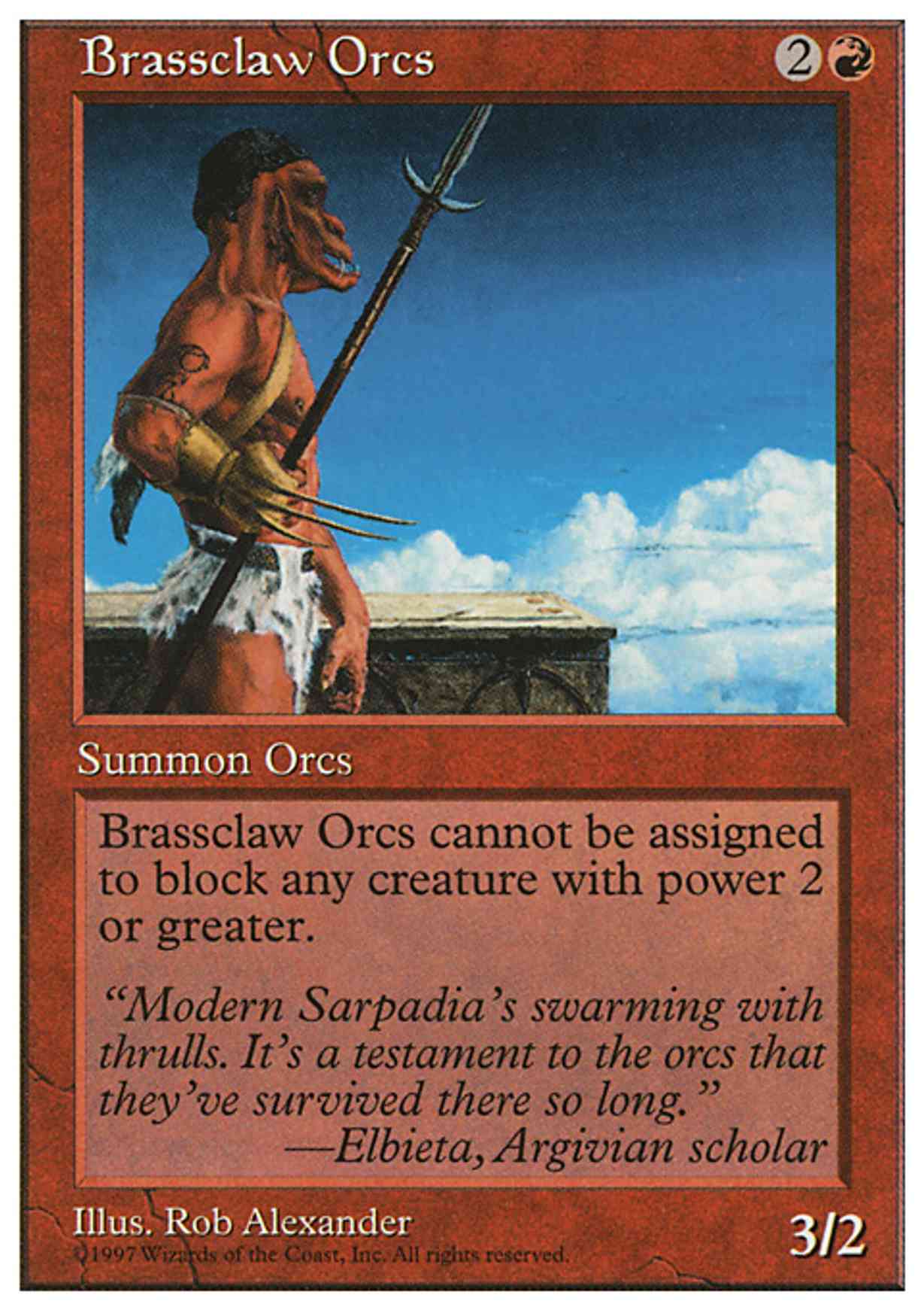 Brassclaw Orcs magic card front