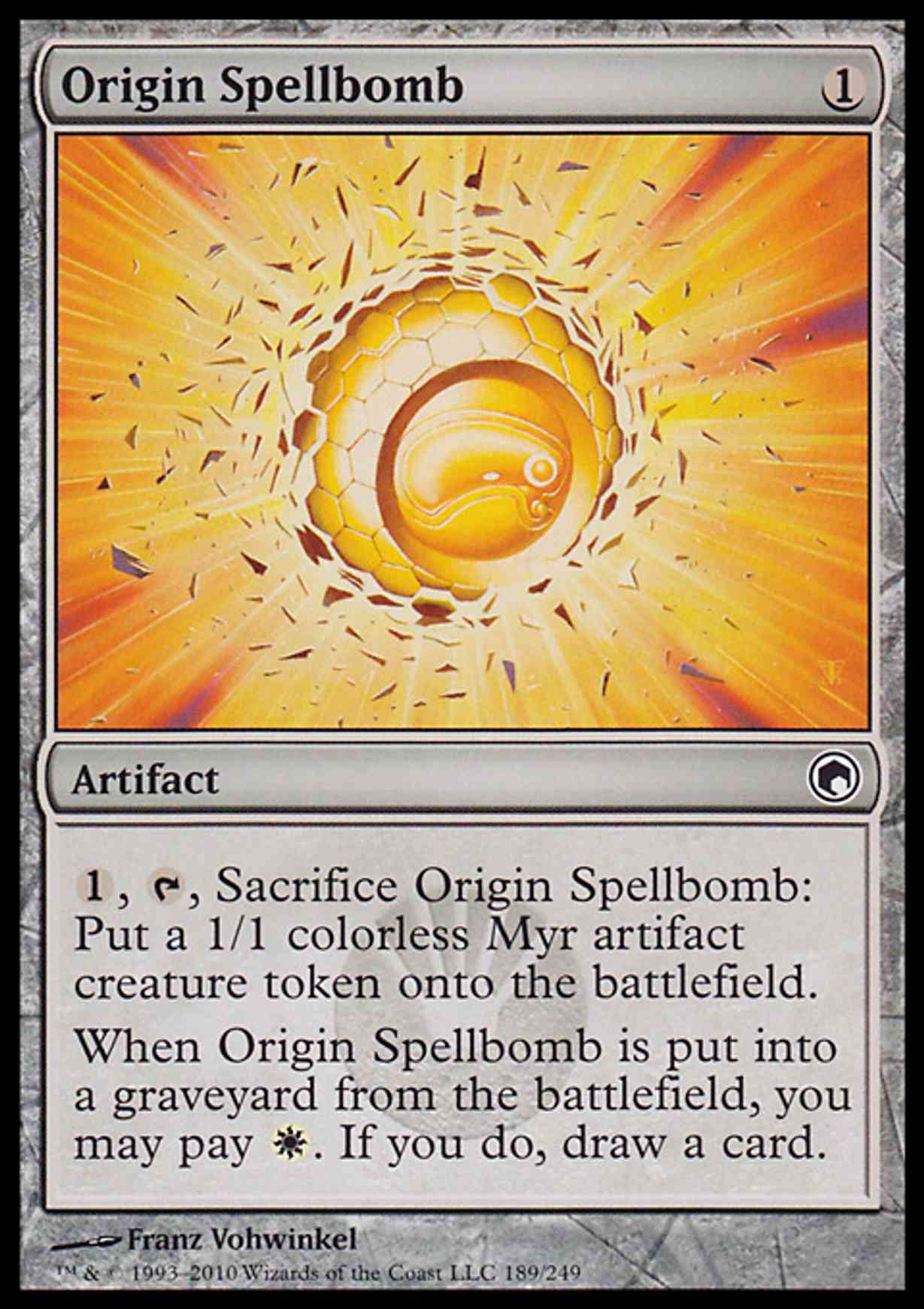 Origin Spellbomb magic card front