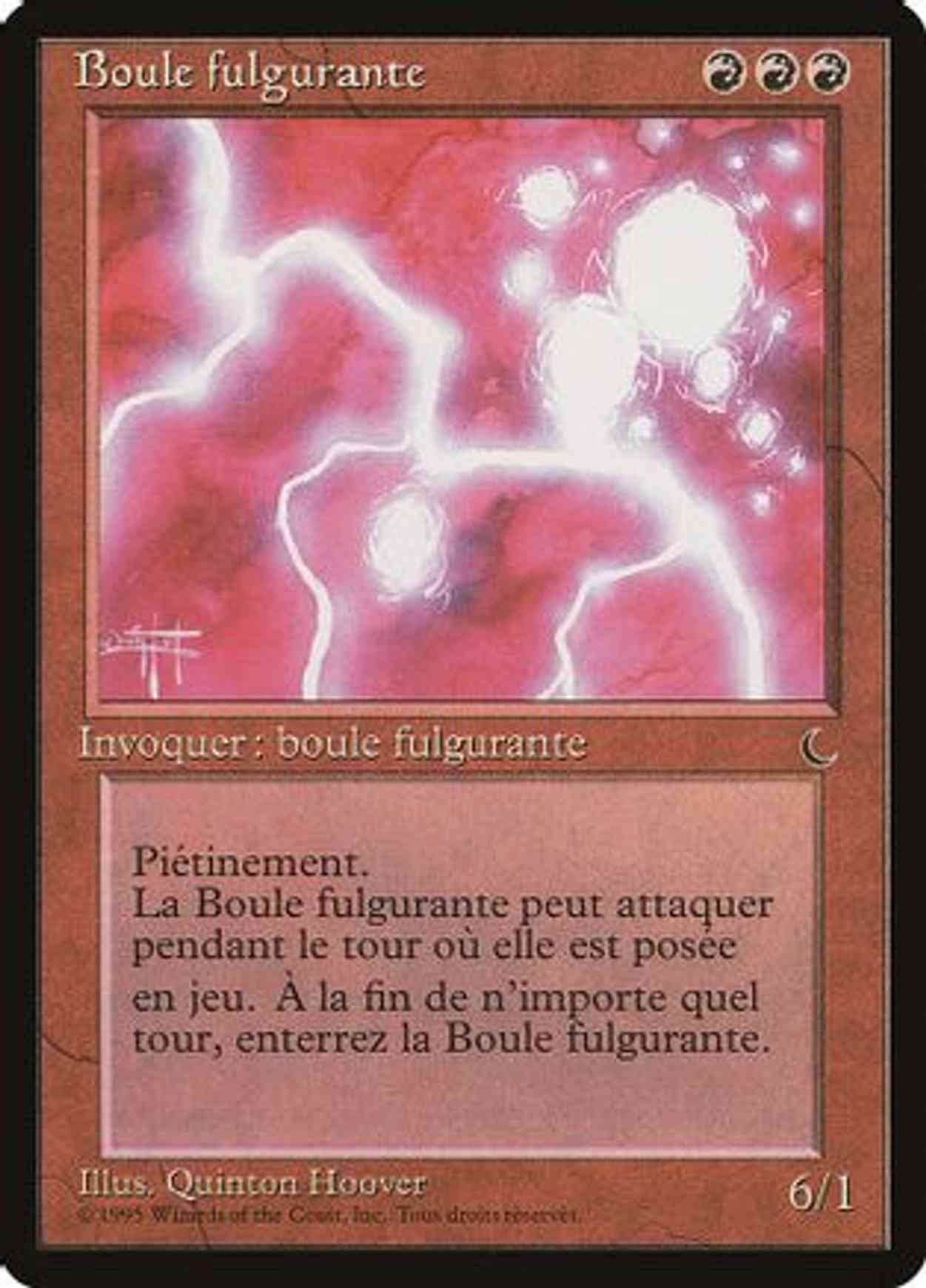 Ball Lightning (French) - "Boule fulgurante" magic card front
