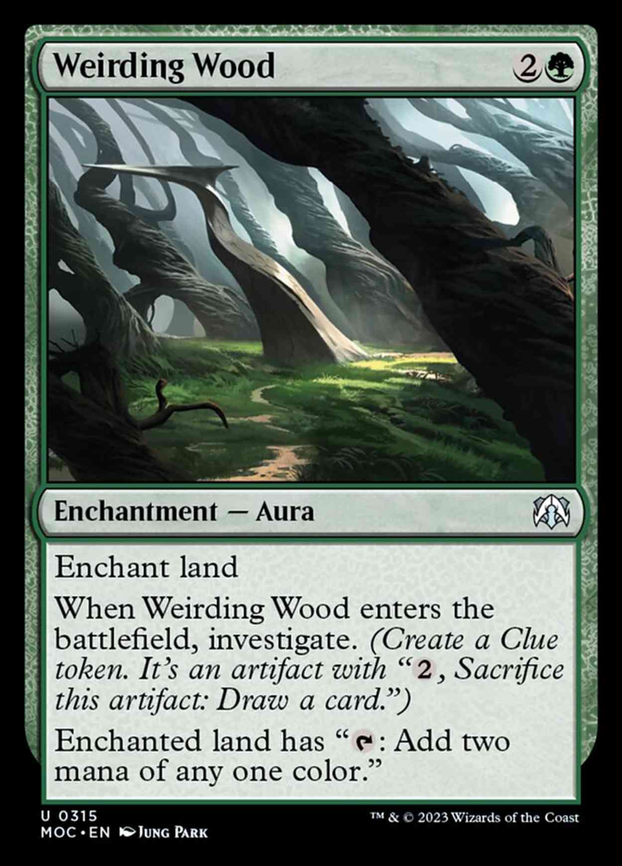 Weirding Wood magic card front