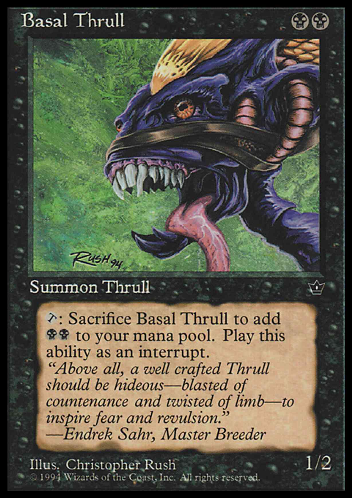 Basal Thrull (Rush) magic card front