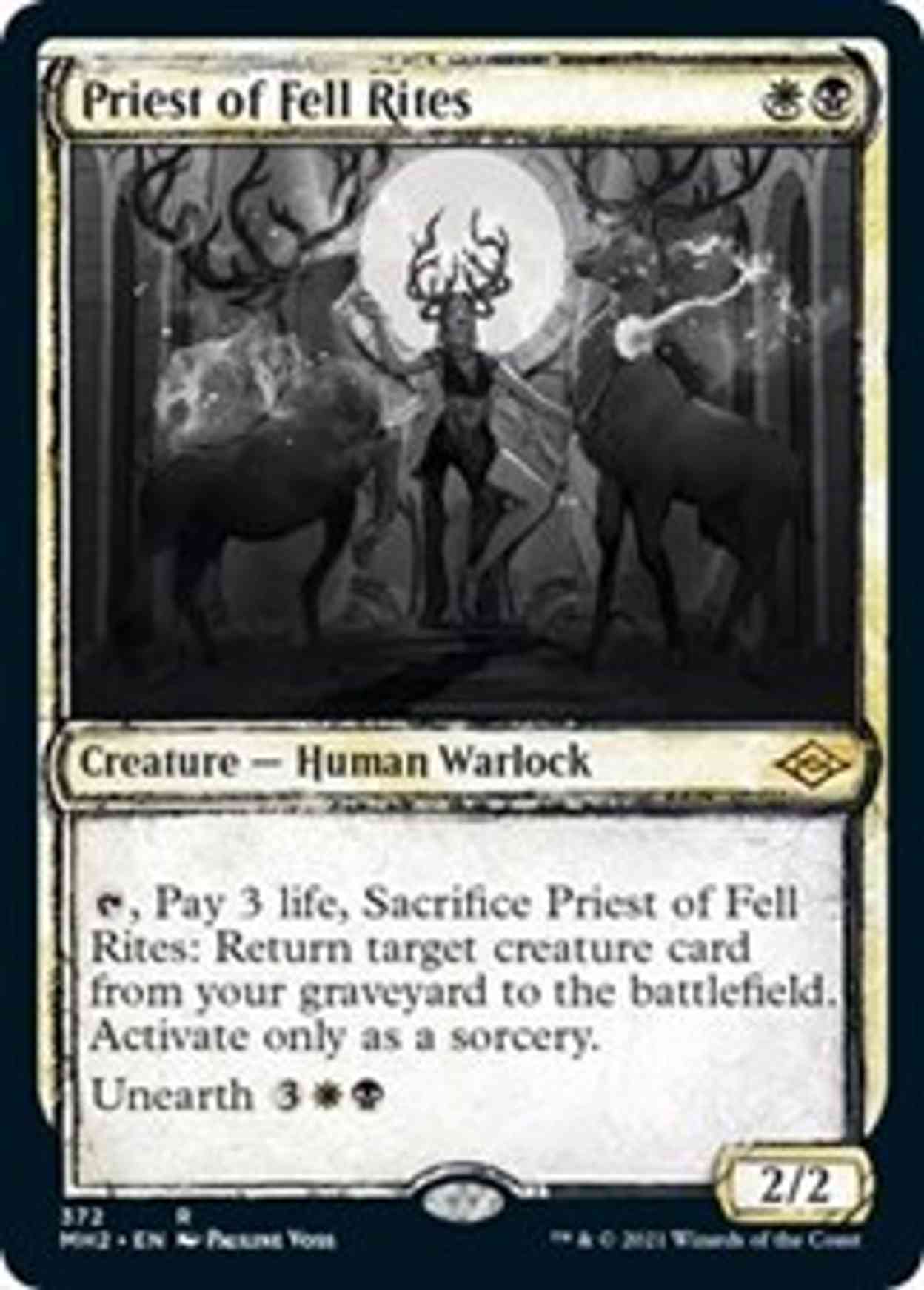 Priest of Fell Rites (Showcase) magic card front