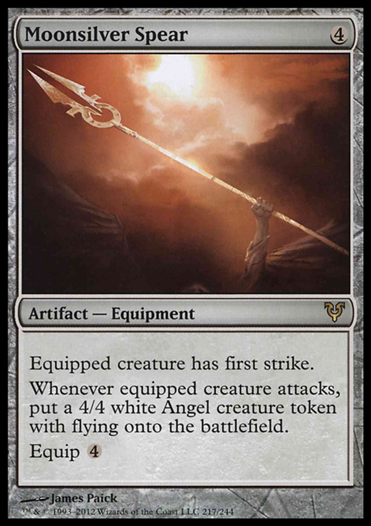 Moonsilver Spear magic card front