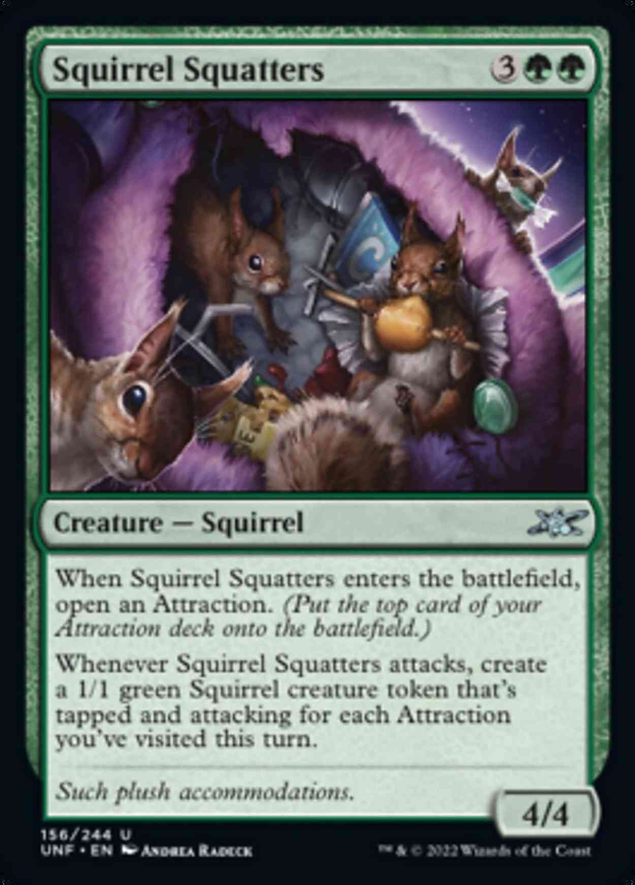 Squirrel Squatters magic card front