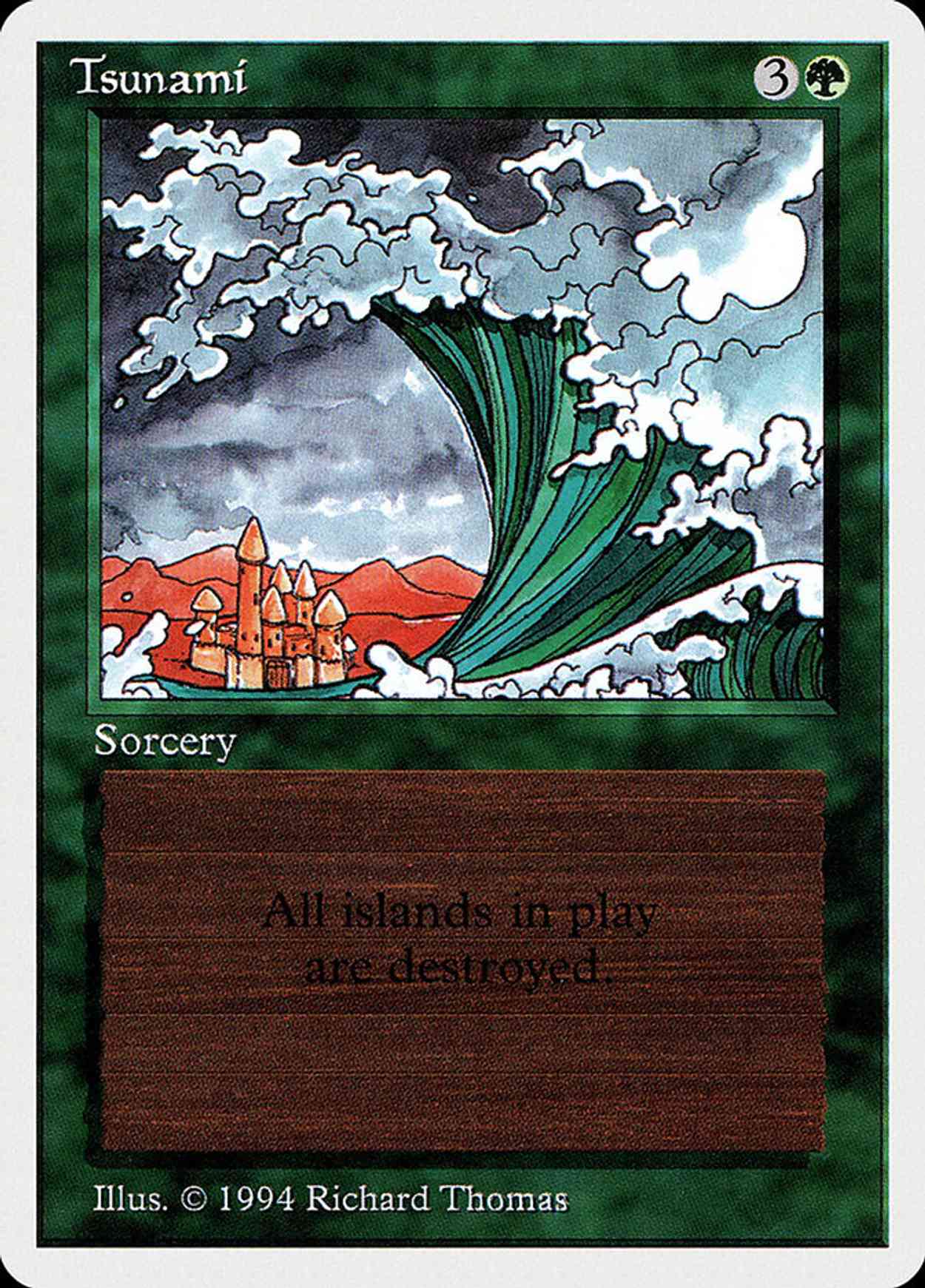 Tsunami magic card front