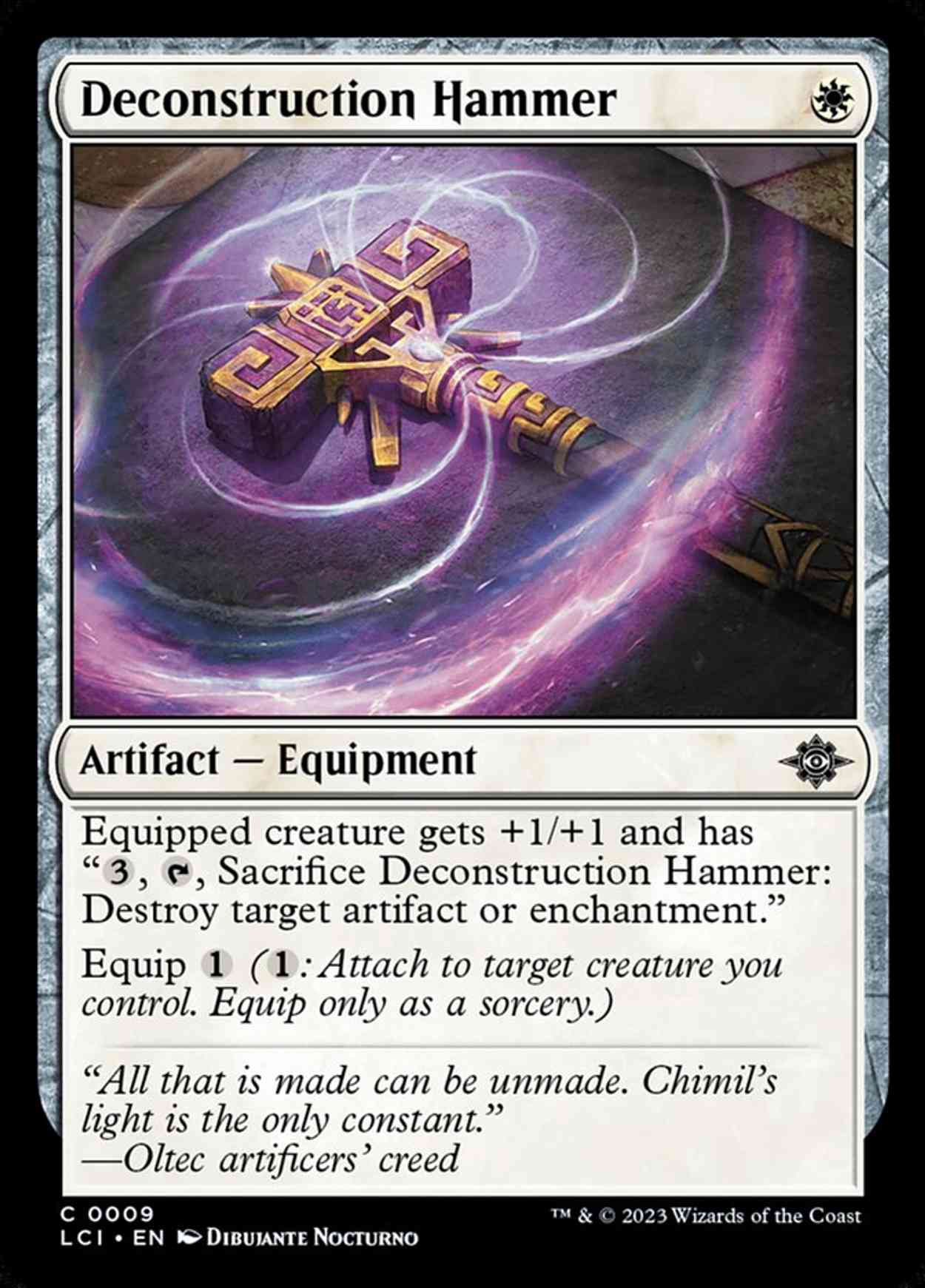 Deconstruction Hammer magic card front