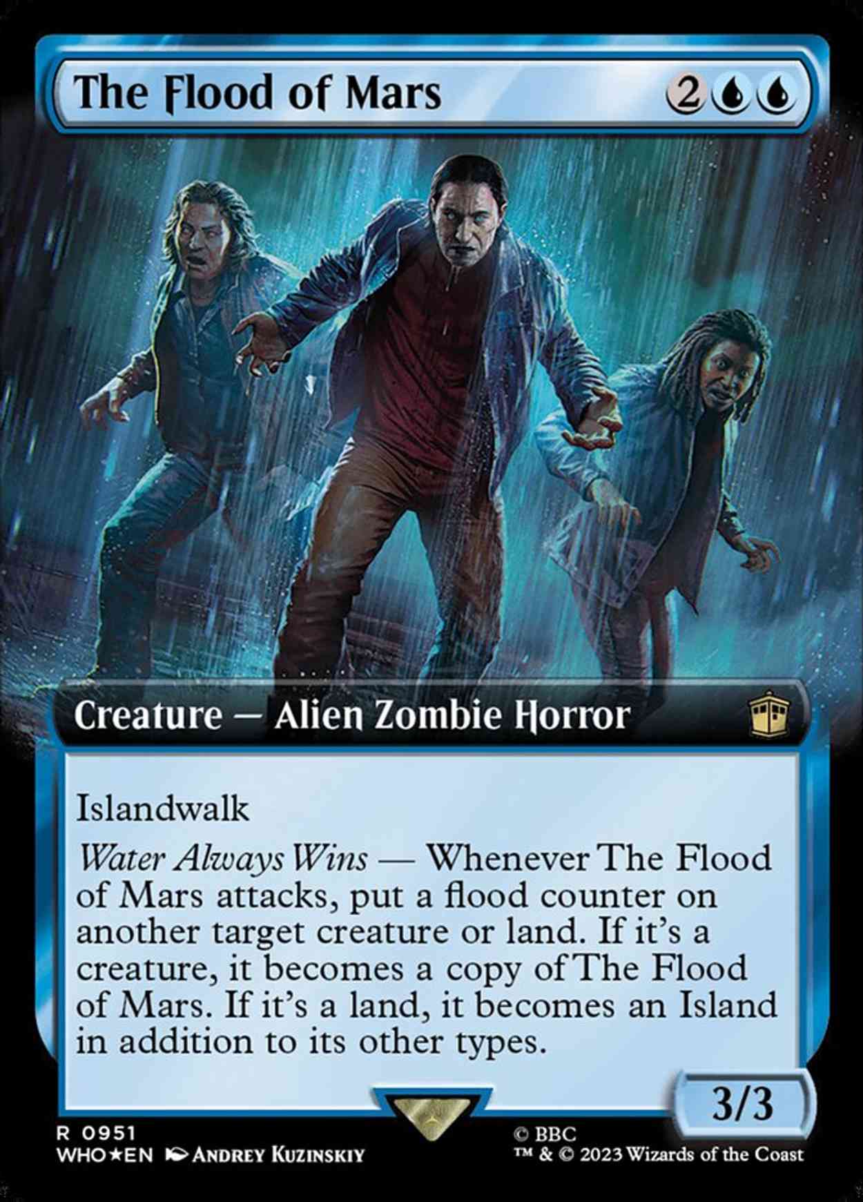 The Flood of Mars (Extended Art) (Surge Foil) magic card front