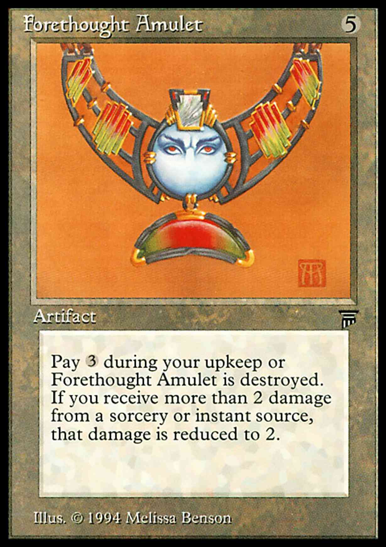 Forethought Amulet magic card front