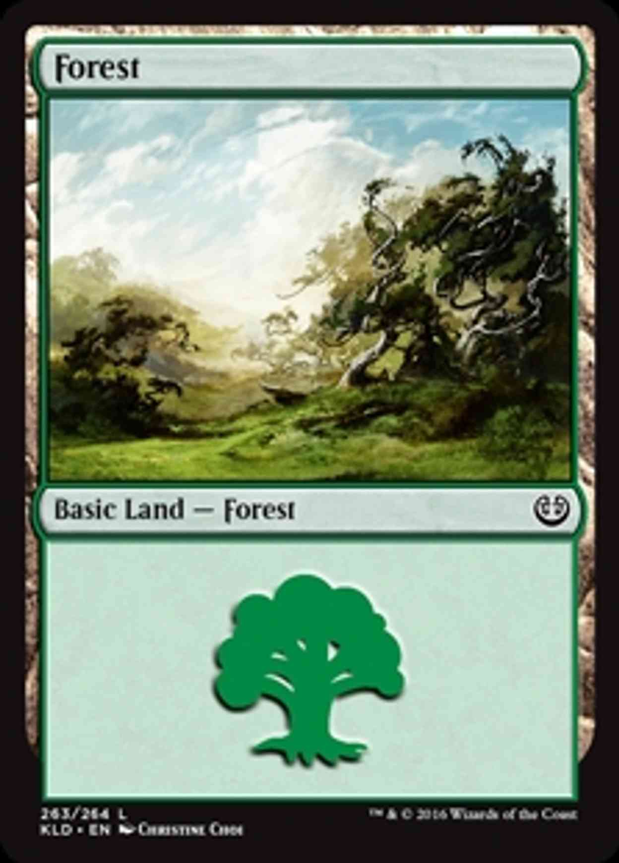 Forest (263) magic card front