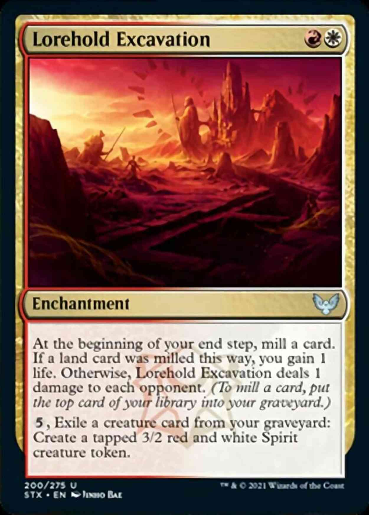 Lorehold Excavation magic card front