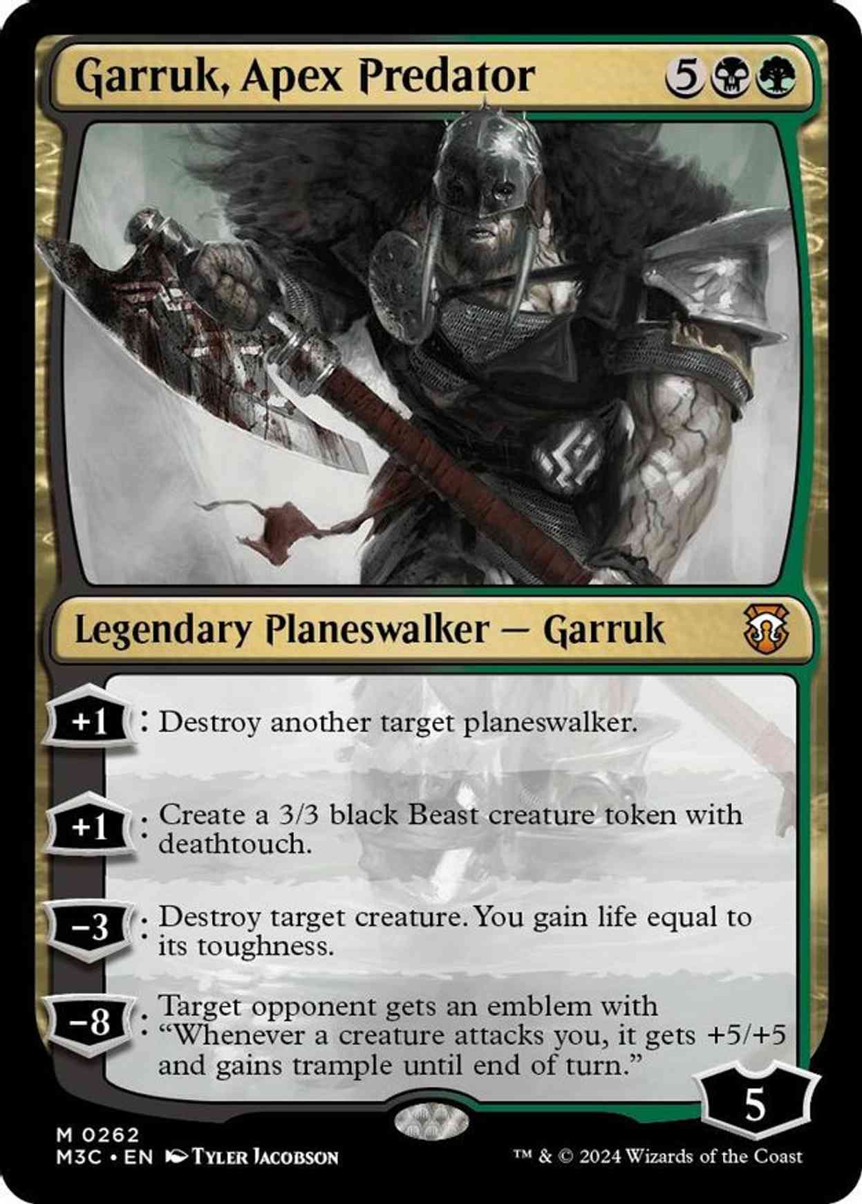 Garruk, Apex Predator (Ripple Foil) magic card front