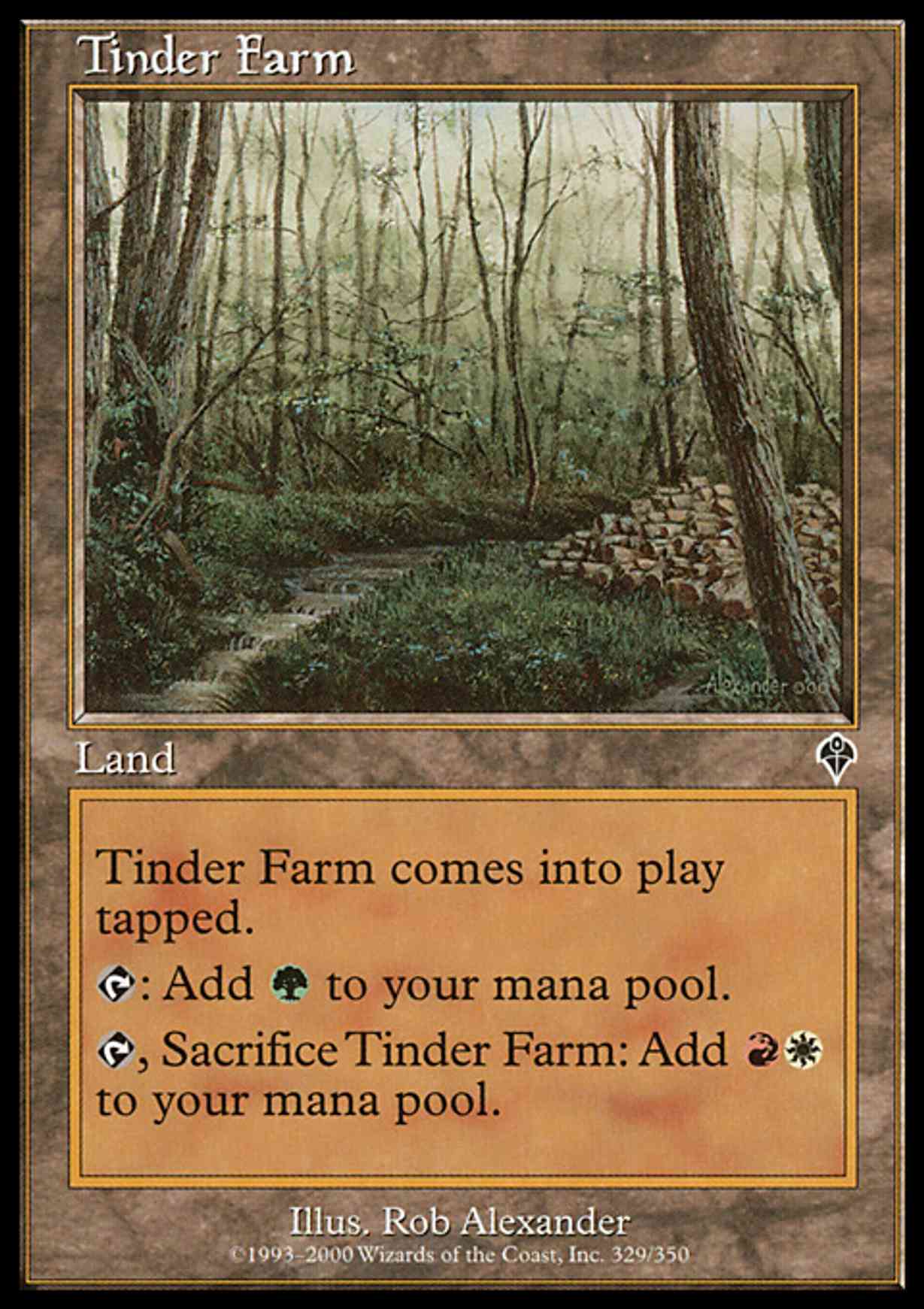 Tinder Farm magic card front