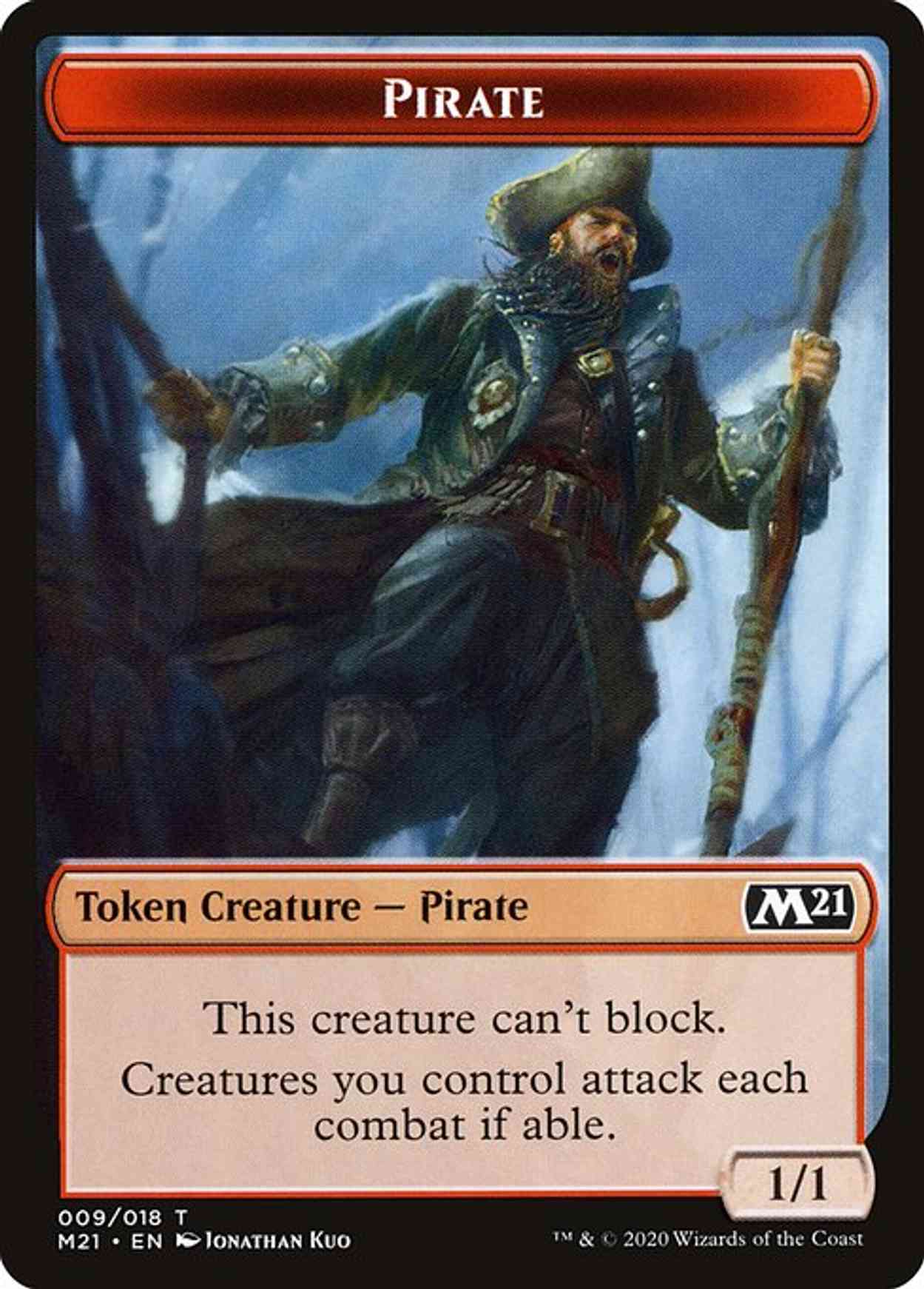 Pirate // Treasure Double-sided Token magic card front
