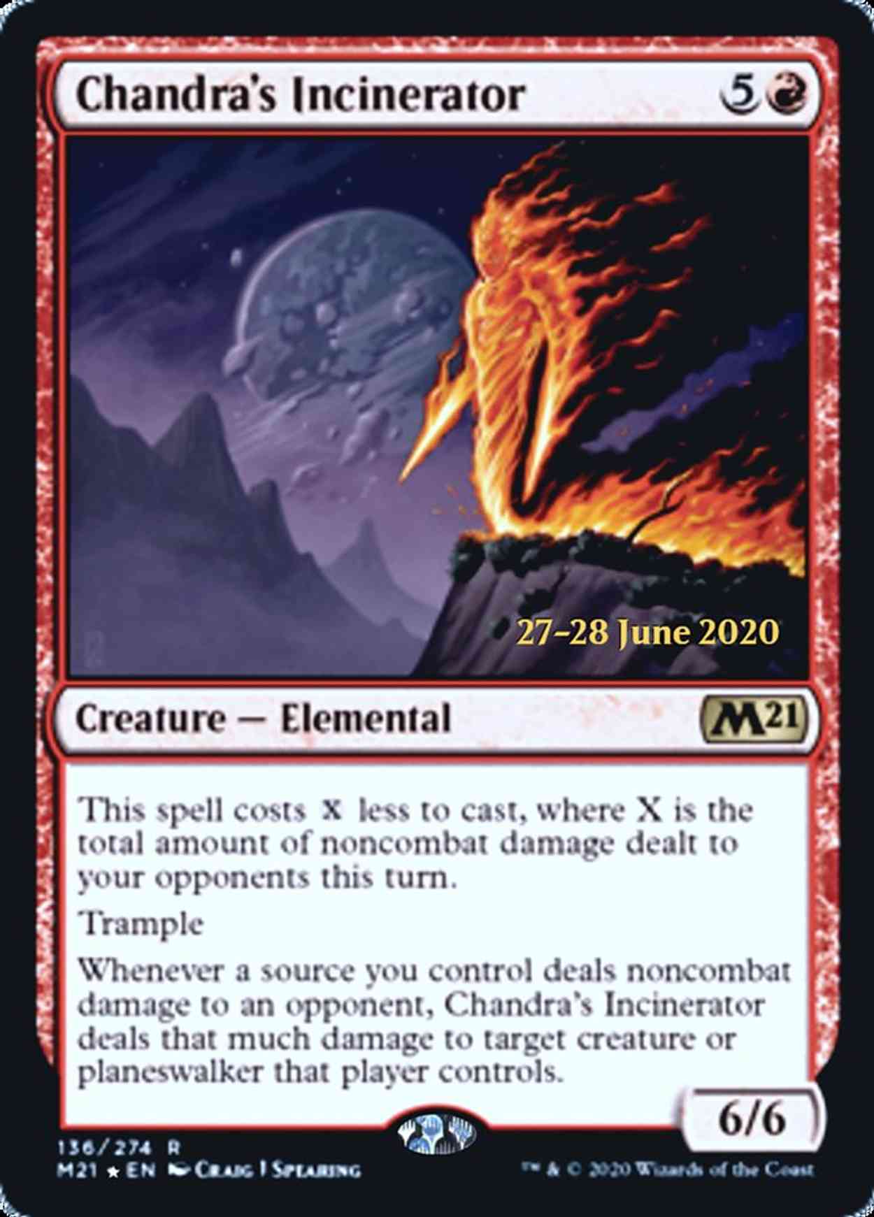 Chandra's Incinerator magic card front